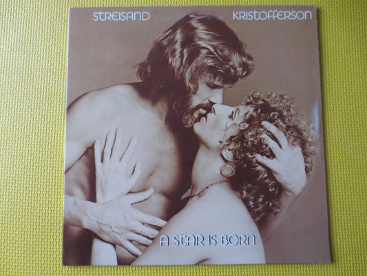 BARBRA STREISAND, Kris KRISTOFFERSON, A Star is Born, Barbra Streisand Lp, Soundtrack Album, Movie Soundtrack, Vintage Records, 1976 Records