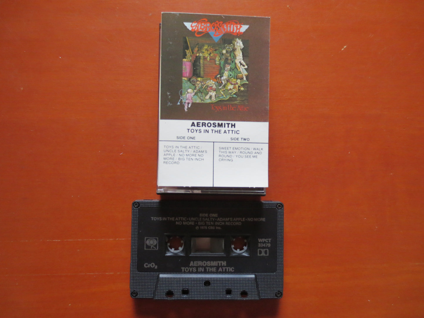 AEROSMITH Tape, TOYS in the Attic, AEROSMITH Album, Aerosmith Music, Aerosmith Song, Tape Cassette, Cassette, 1975 Cassette