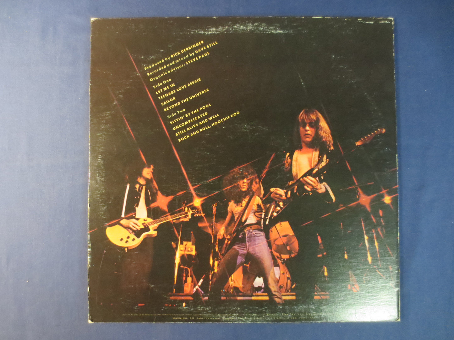 RICK DERRINGER, Derringer LIVE, Rick Derringer Album, Rick Derringer Lp, Rick Derringer Hits, Rock Record, Rick Derringer Songs, 1977 Record