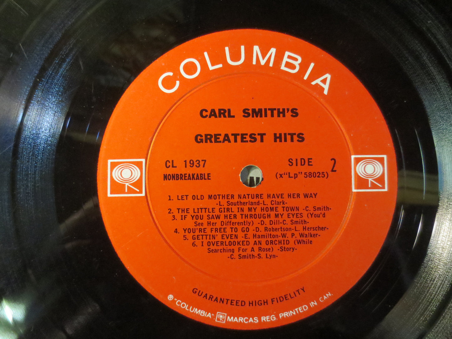 CARL SMITH, GREATEST Hits, Country Records, Vintage Vinyl, Records, Vinyl, Vinyl Records, Vinyl Albums, 1962 Records