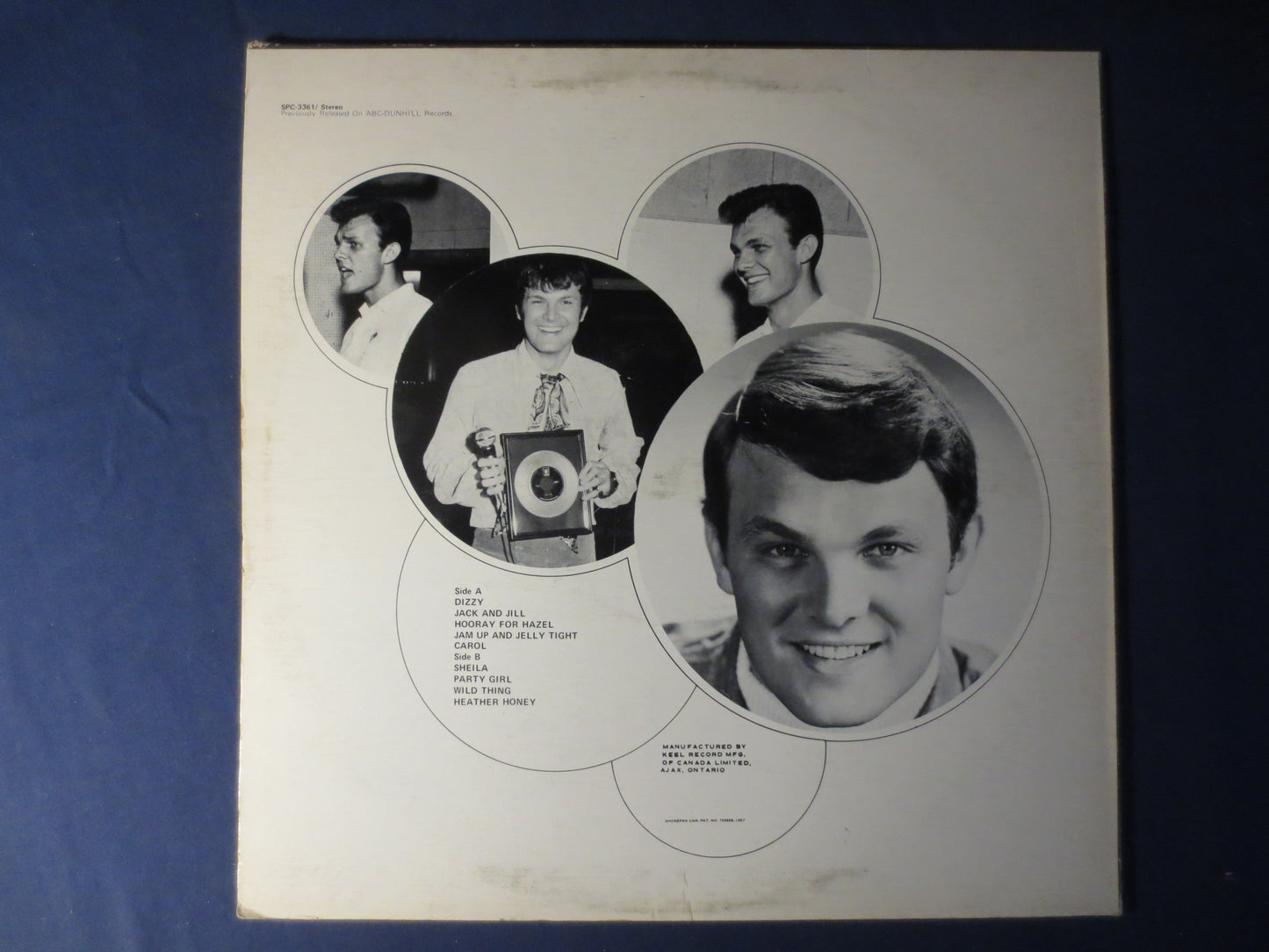 TOMMY ROE, DIZZY, Tommy Roe Records, Vintage Vinyl, Record Vinyl, Records, Vinyl Records, Vinyl Album, Vinyl, 1967 Records