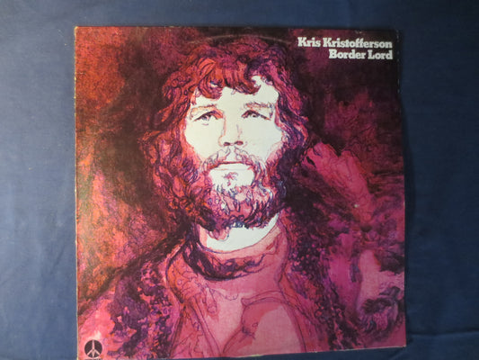 KRIS KRISTOFFERSON, BORDER Lord, Country Records, Country Music Lp, Classic Country Lp, Country Music Album, Vintage Records, 1977 Records