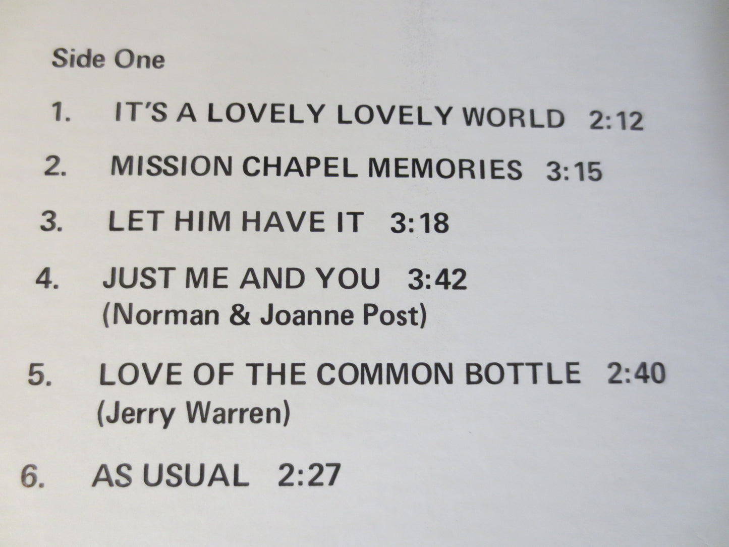 JOANNE POST, It's a LOVELY, Lovely World, Debut Record, Joanne Post Record, Joanne Post Album, Vinyl Record, 1972 Records