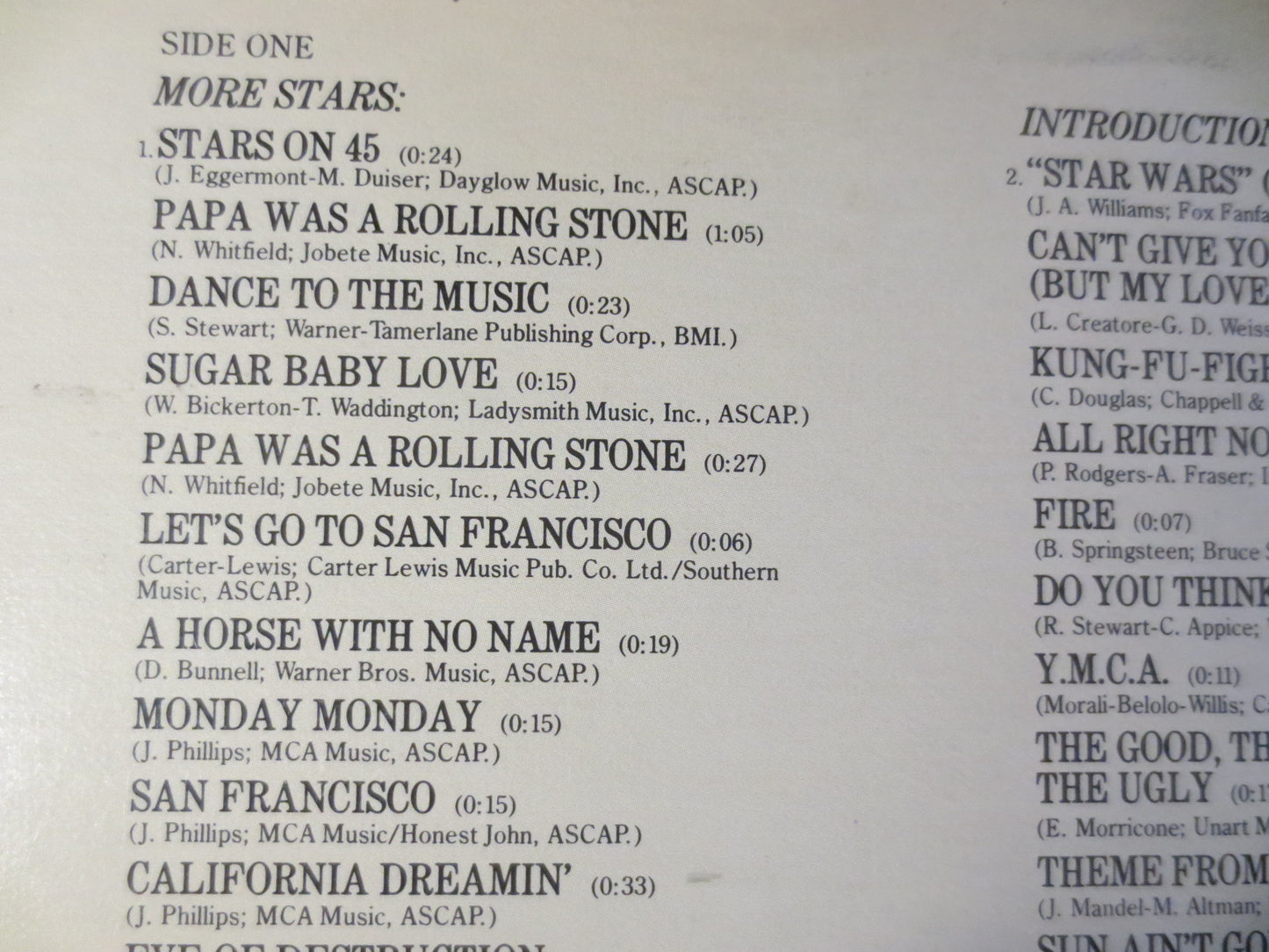 STARS on Long PLAY II, Vintage Vinyl, Pop Record, Pop Vinyl, Record Vinyl, Record, Vinyl Record, Vinyl Album, 1981 Records