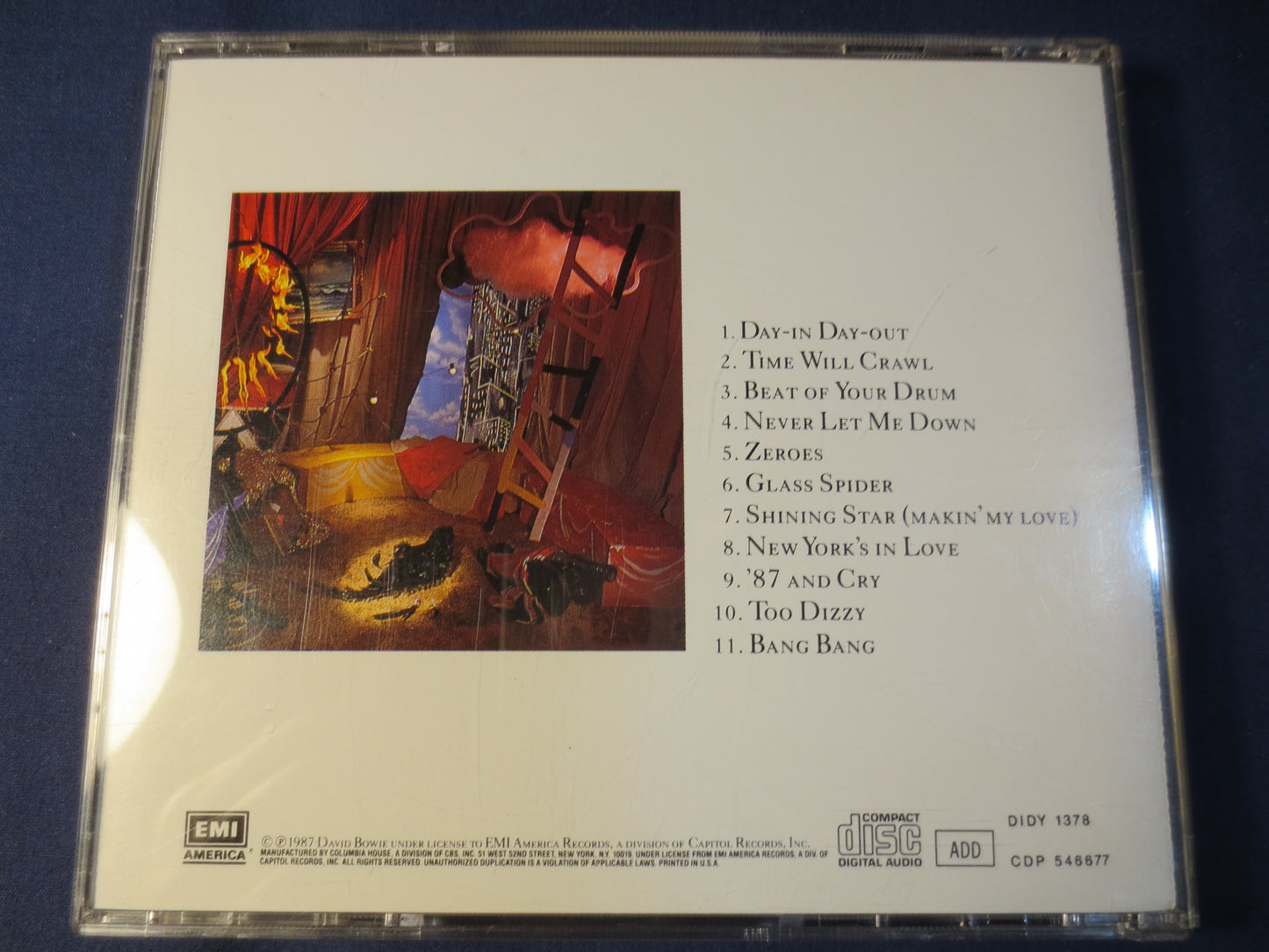DAVID BOWIE, Never Let Me Down, David Bowie Cd, David Bowie Album, David Bowie lps, David Bowie Songs, Cd, 1987 Compact Discs