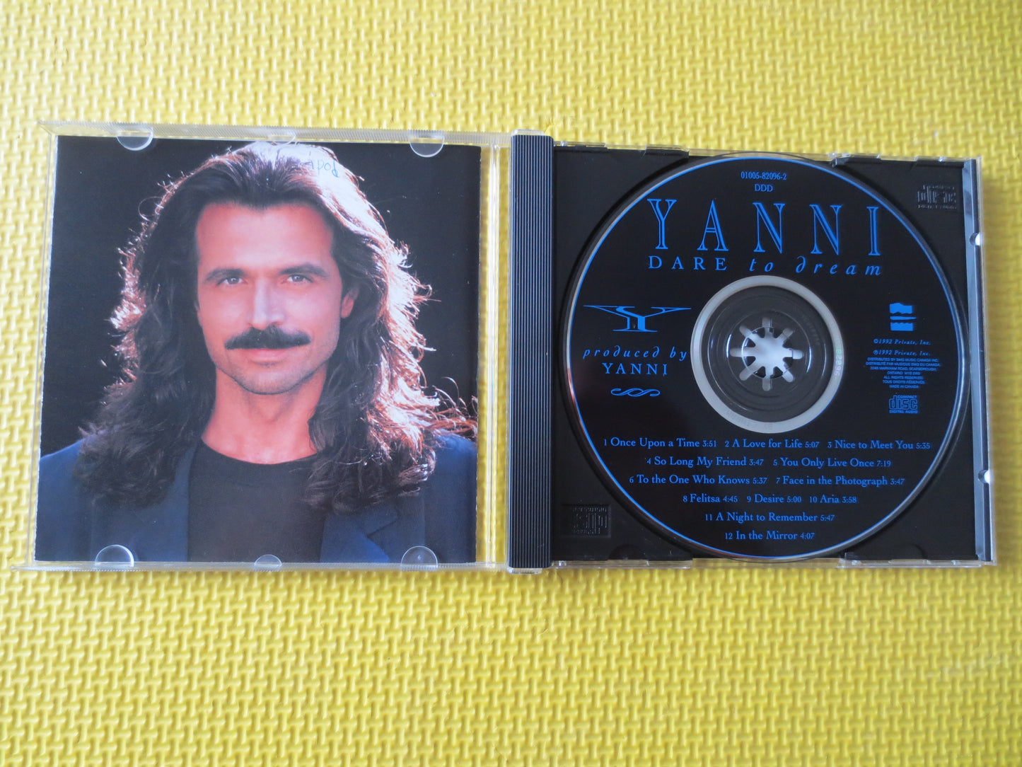 YANNI, Dare to DREAM, YANNI Cd, Jazz Cd, Classical Music, Jazz Album, Yanni Music, Easy Listening Cd, Cds, 1992 Compact Discs