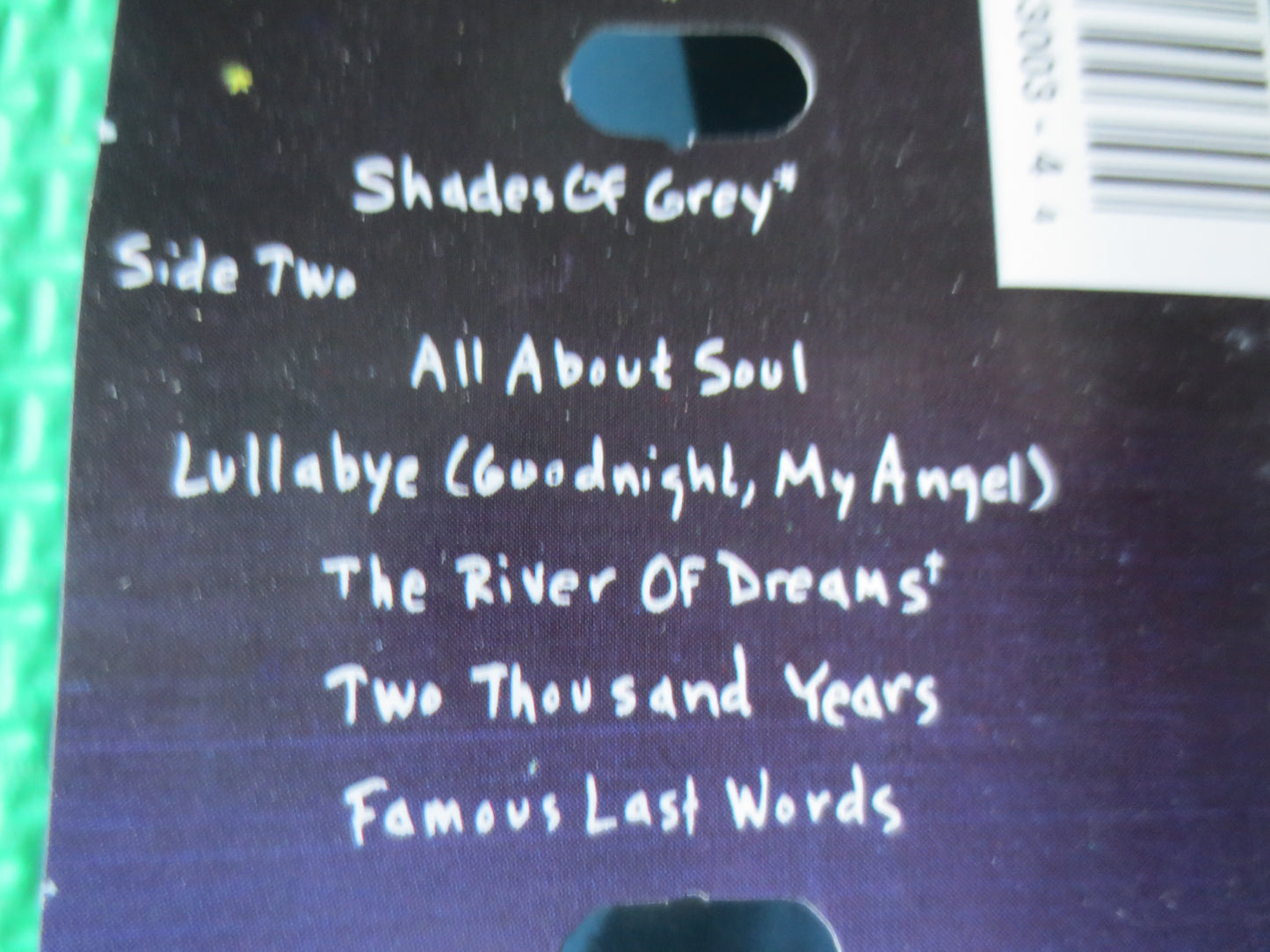 BILLY JOEL, River of DREAMS, Billy Joel Cassettes, Billy Joel Tape, Billy Joel Album, Tape Cassette, Cassette, 1993 Cassette