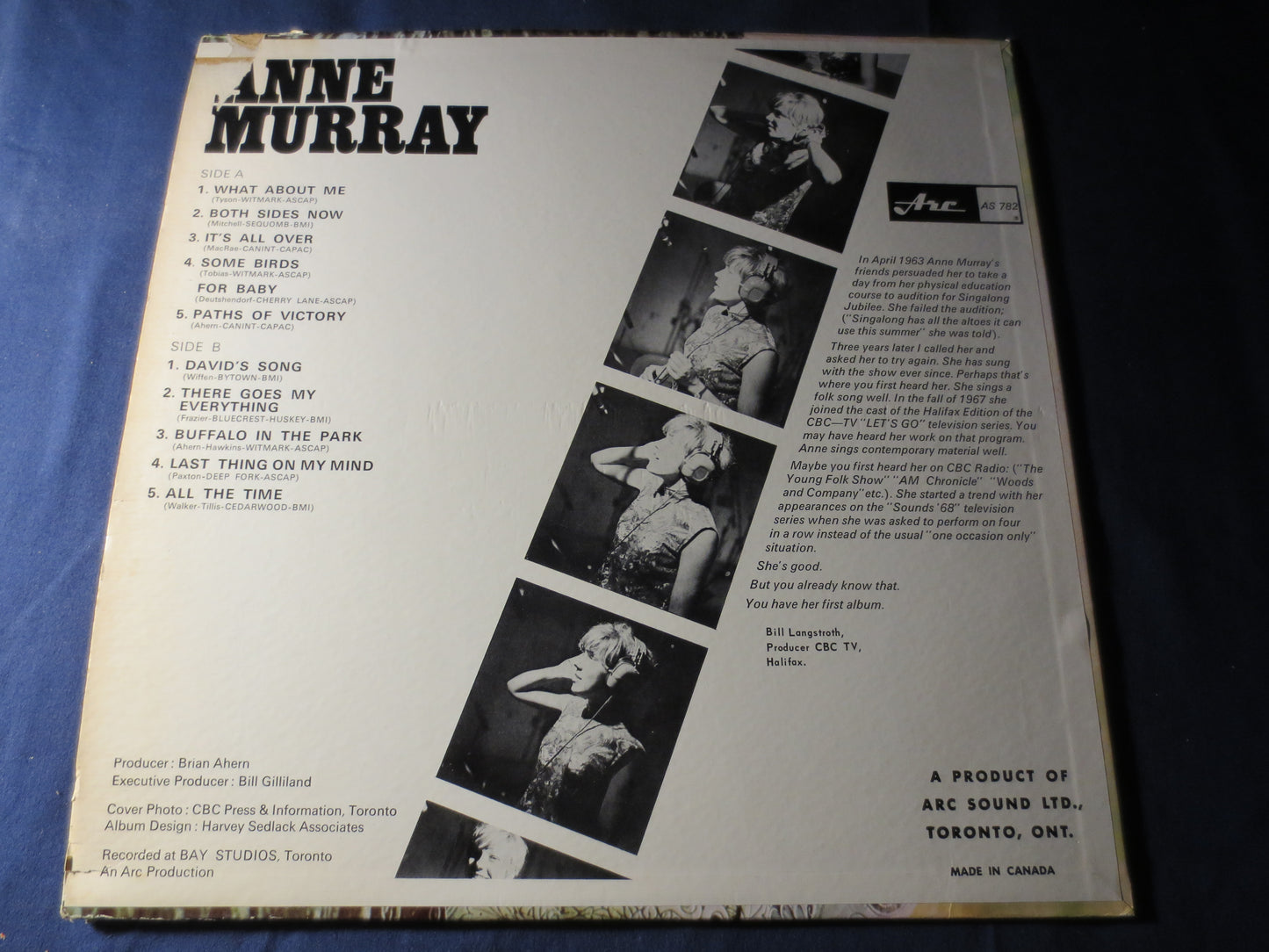 ANNE MURRAY, What About Me, DEBUT Record, Country Record, Vintage Vinyl, Record Vinyl, Records, Vinyl Record, 1968 Records