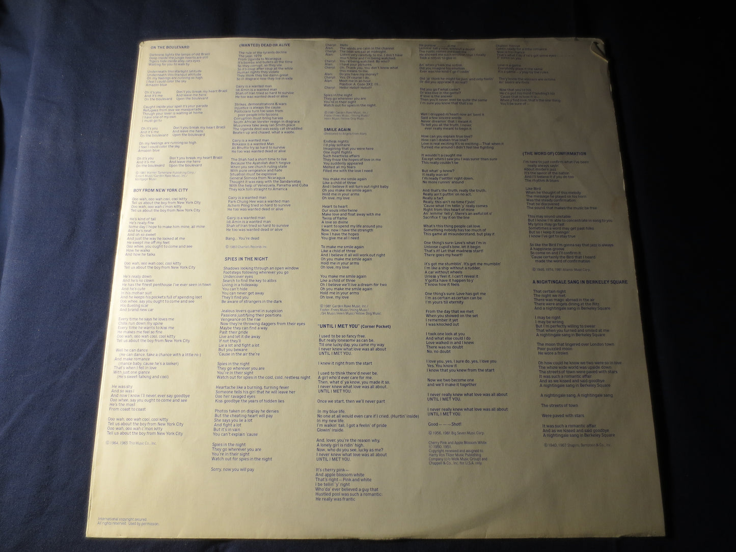 The MANHATTAN TRANSFER, Mecca for Moderns, Pop Record, Vintage Vinyl, Record Vinyl, Records, Vinyl Record, Lp, 1981 Records