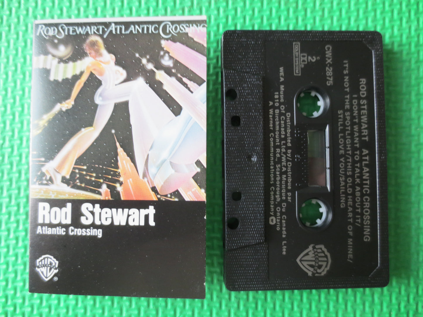 ROD STEWART, ATLANTIC Crossing, Rod Stewart Tape, Rod Stewart Album, Tape Cassette, Tapes, Rock Cassette, Cassette Music