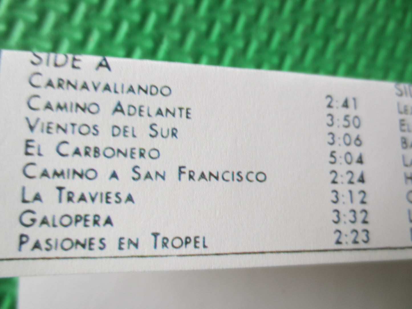 GRUPO NACASCOL, Volume 1, GRUPO Nacascol Tape, Tape Cassette, Pop Music Cassette, Music Tape, Grupo Tape, 1982 Cassette