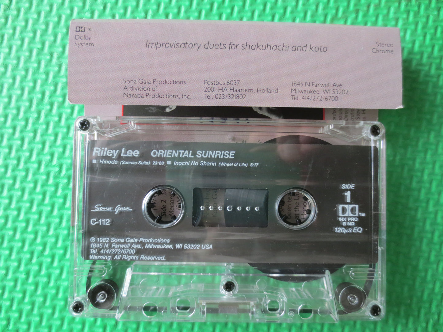 RILEY LEE, ORIENTAL Sunrise, Riley Lee Cassette, Riley Lee Album, Tape Cassette, Riley Lee Tape, Cassette, 1984 Cassette