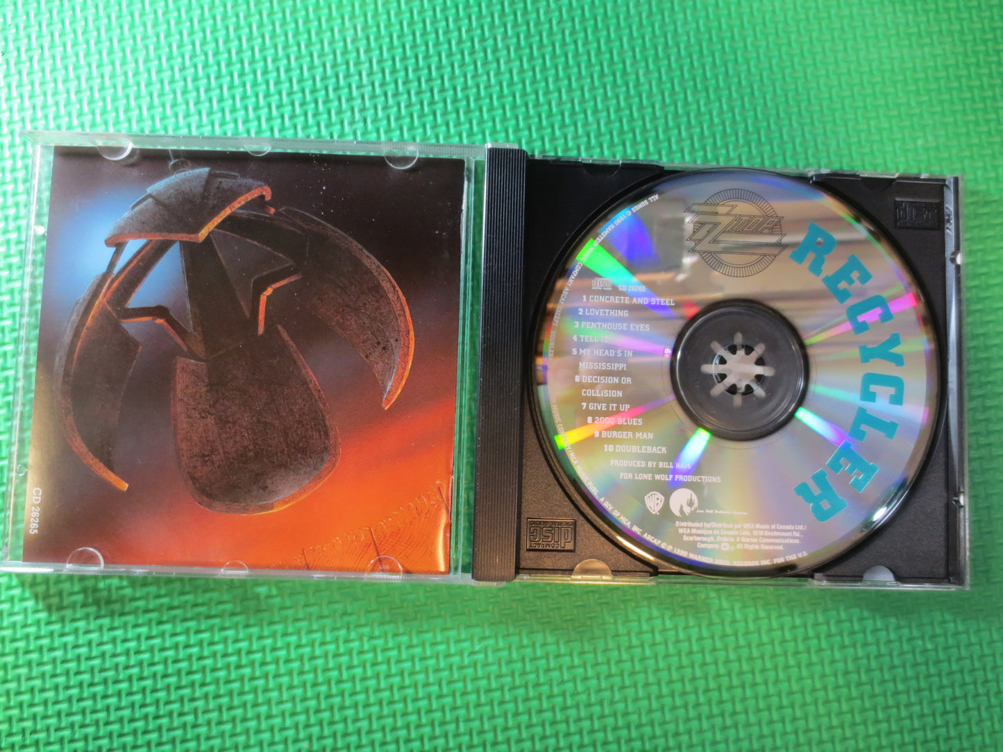 ZZ Top, Recycler, ZZ Top Cd, ZZ Top Compact Disc, Zz Top Album, Zz Top Lp, Rock Cd, Classic Rock Cd, 1990 Compact Discs
