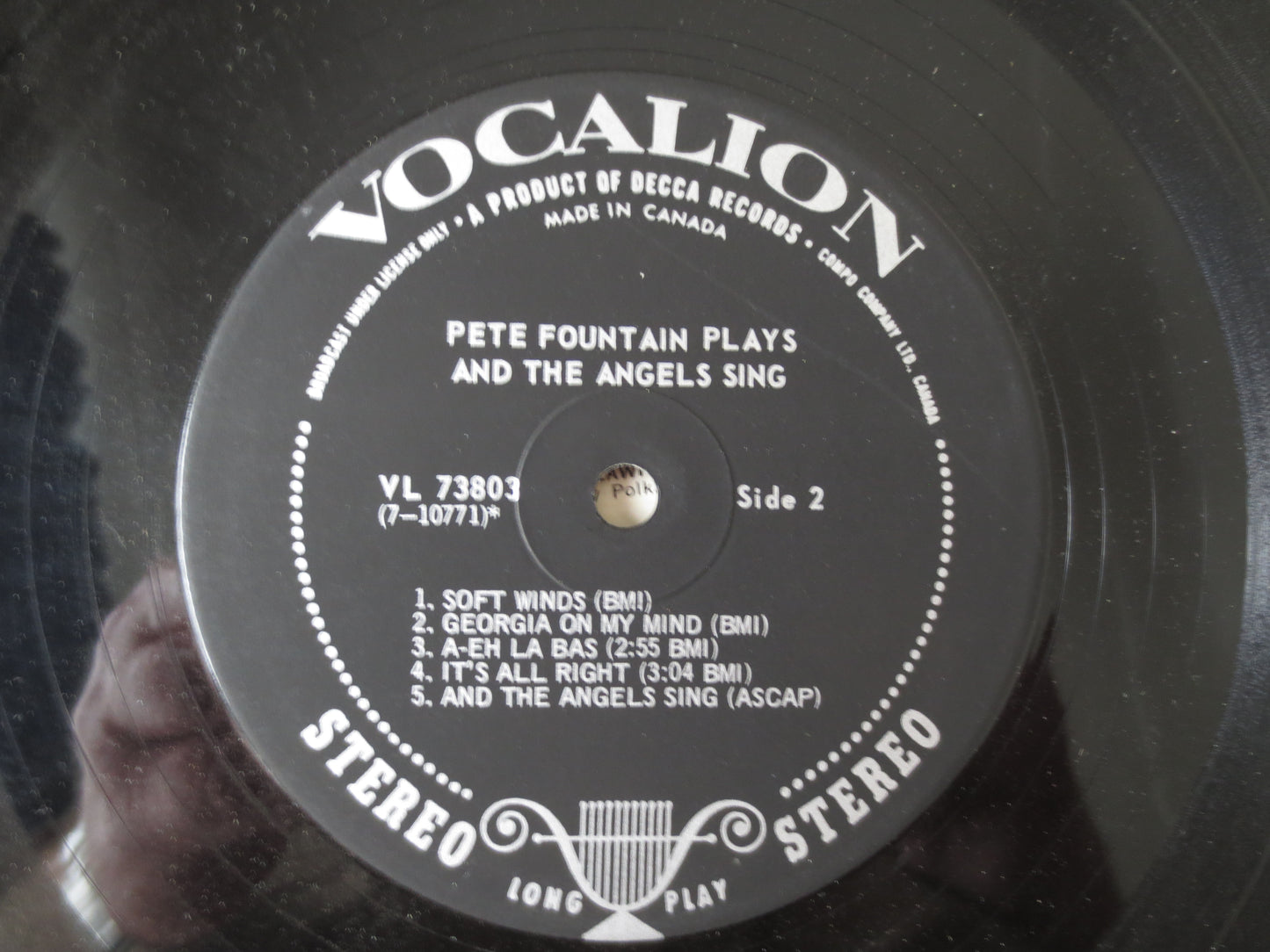 Pete Fountain – Pete Fountain Plays and the Angels Sing (1967) Vinyl LP