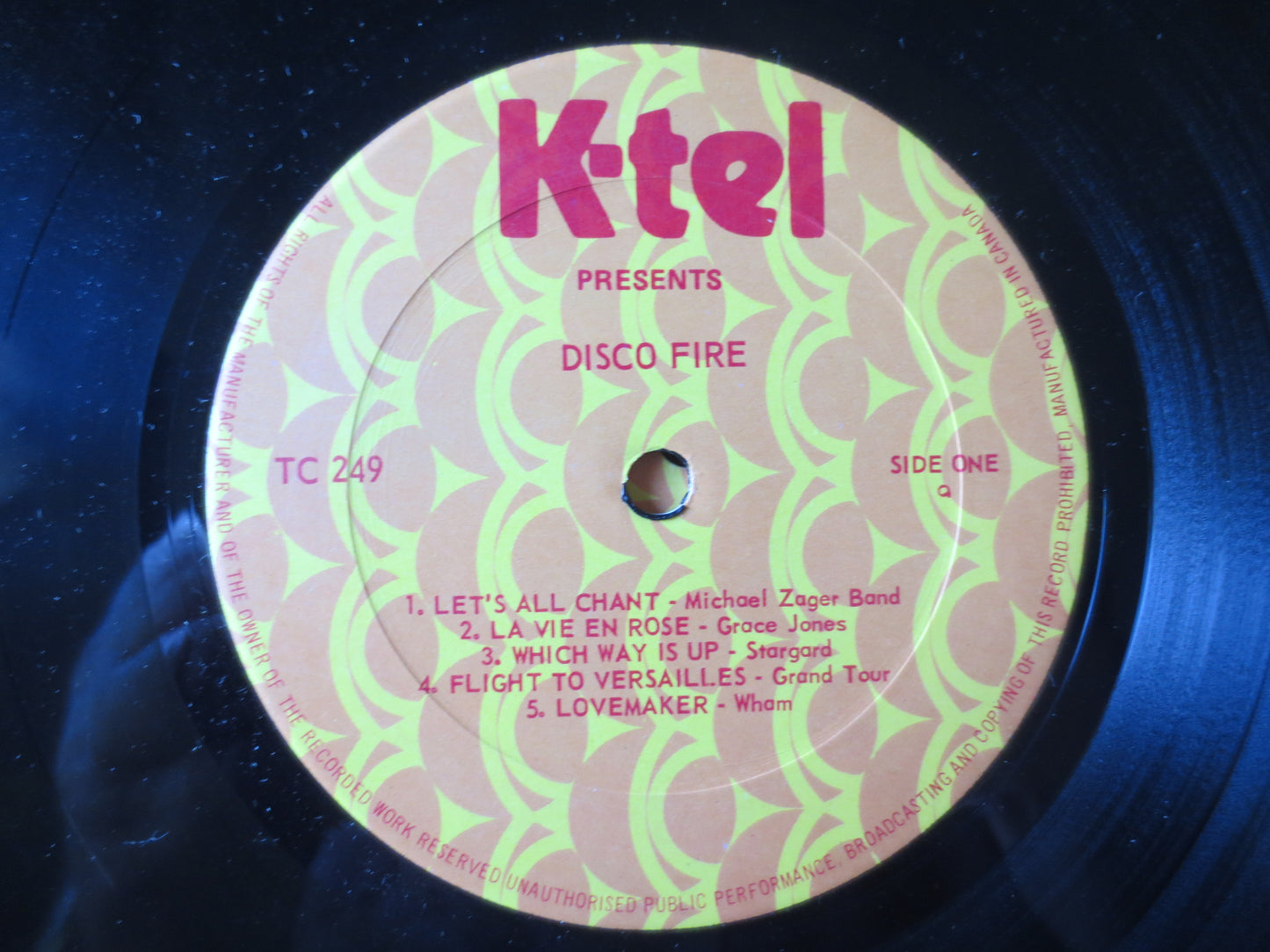 K-Tel RECORDS, DISCO FIRE Lp, K-Tel Album, K-Tel Vinyl, K-Tel Lp, Pop Record, Pop Vinyl, Vintage Vinyl, 1978 Records