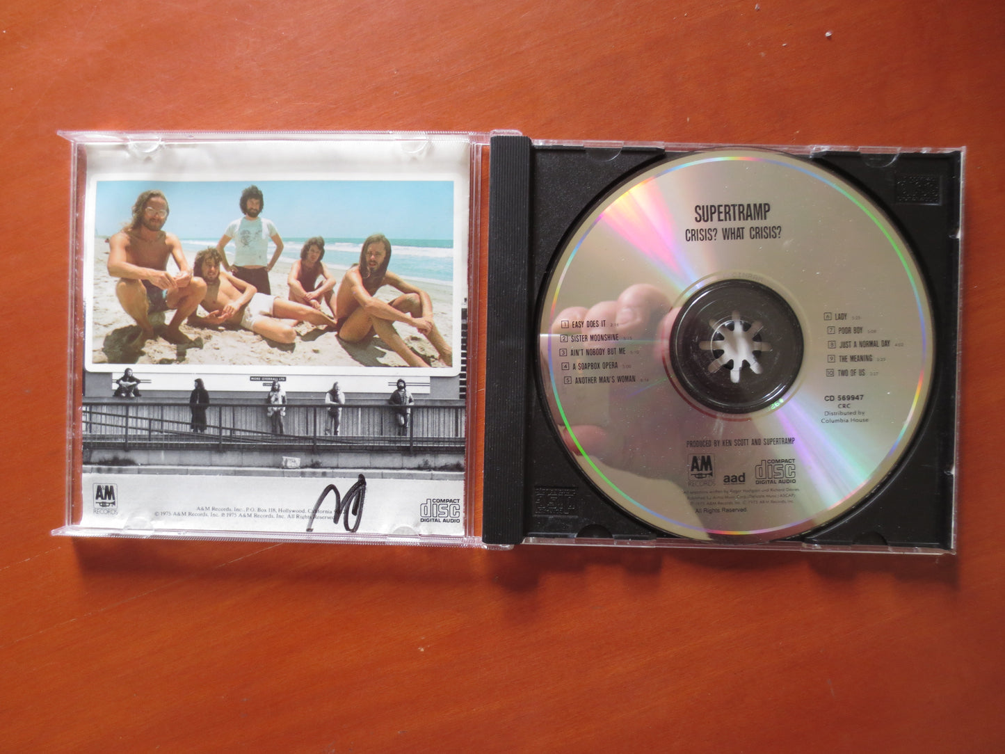 SUPERTRAMP, CRISIS, SUPERTRAMP Cd, Rock Music Cd, Supertramp Lp, Cd Rock Music, Vintage Compact Disc, Rock Compact Discs