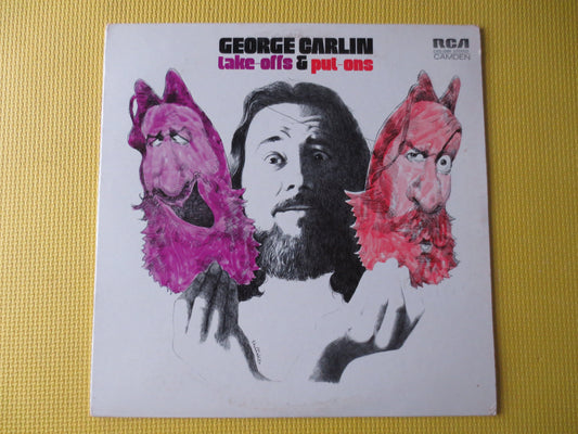 GEORGE CARLIN, Take-Offs and Put-Ons, Comedy Record, George Carlin Album, Comedy Vinyl, George Carlin Lp, Comedy Lp, 1972 Record