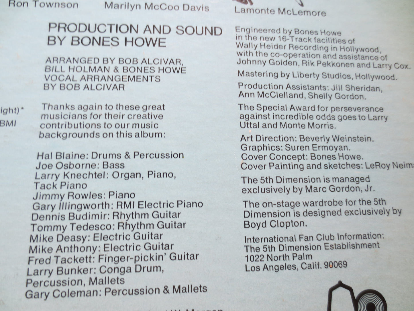 The 5th DIMENSION, PORTRAIT, Pop Records, Soul Records, Vintage Vinyl, Records, Record Album, Record Vinyl, 1970 Records