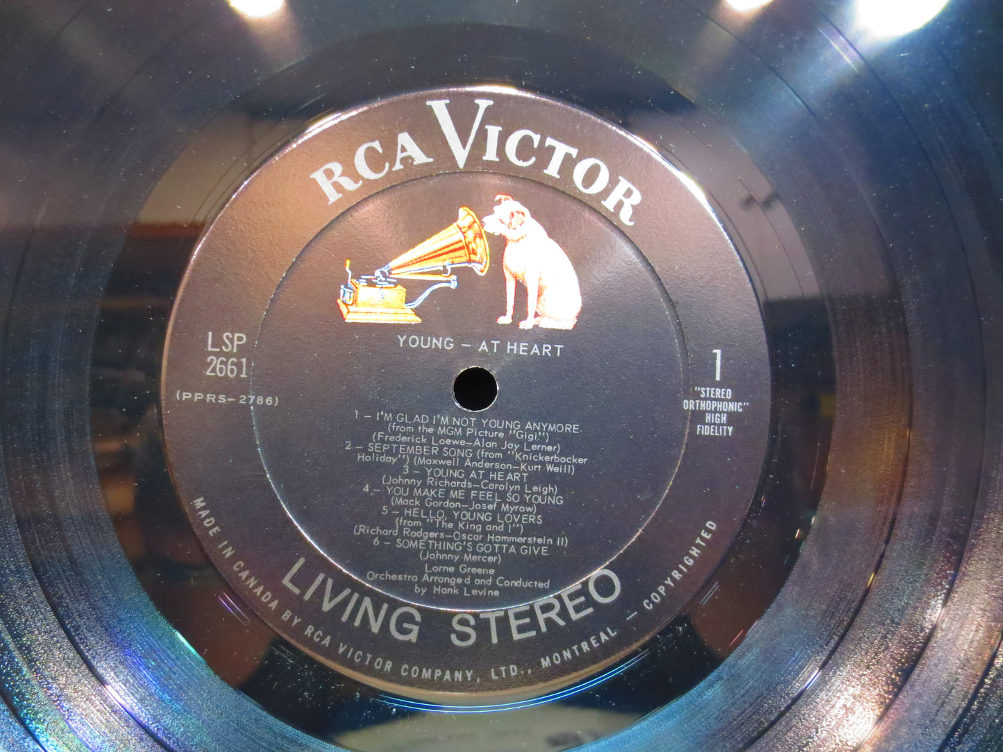 LORNE GREENE Record, Young at HEART, Lorne Greene Album, Lorne Greene Vinyl, Lorne Greene Lp, Vintage Vinyl, 1963 Records