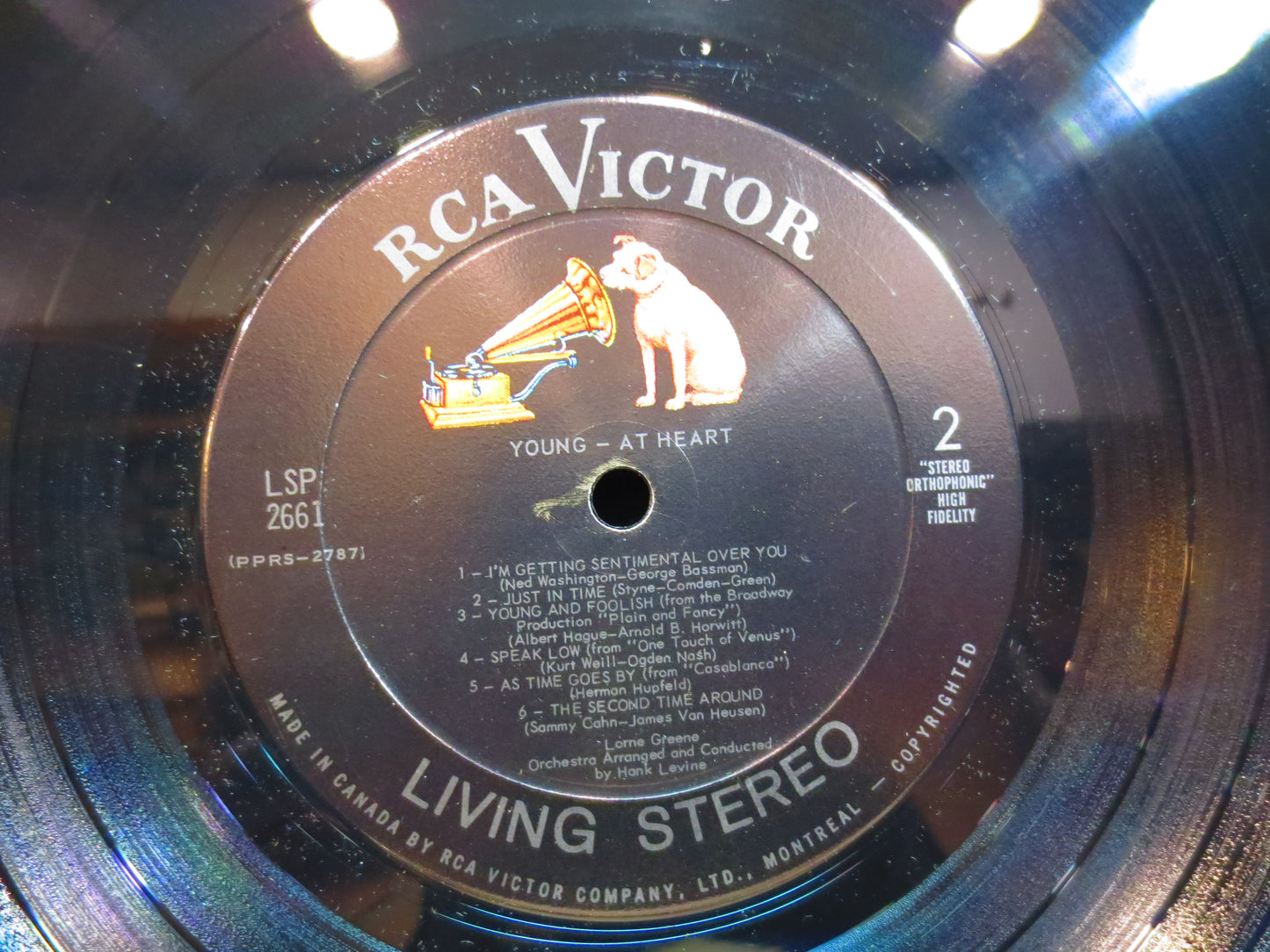 LORNE GREENE Record, Young at HEART, Lorne Greene Album, Lorne Greene Vinyl, Lorne Greene Lp, Vintage Vinyl, 1963 Records
