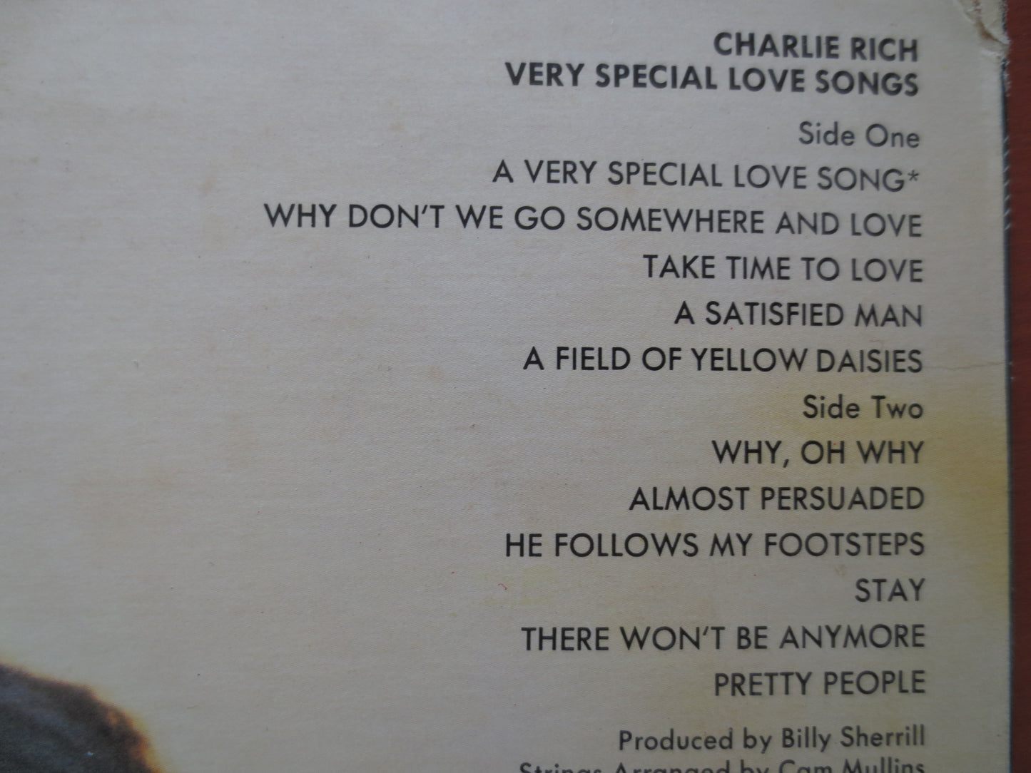 CHARLIE RICH, LOVE Songs, Country Record, Vintage Vinyl, Record Vinyl, Record, Vinyl Record, Vinyl Album, Lps, 1974 Records