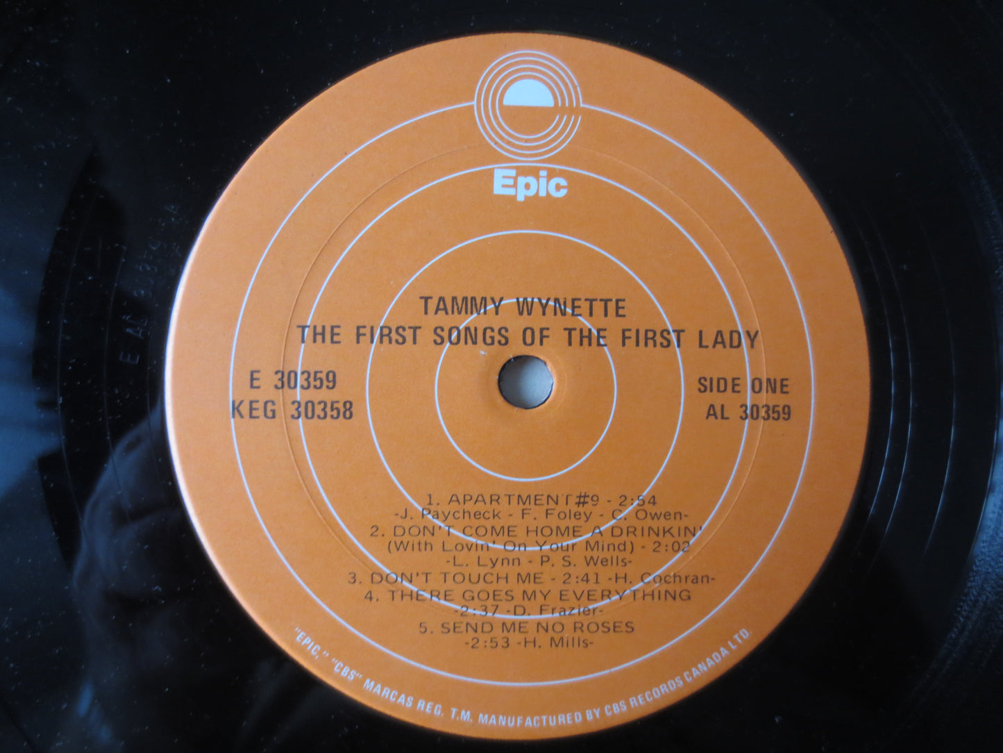 TAMMY WYNETTE, The FIRST Songs, Tammy Wynette Albums, Tammy Wynette Vinyl, Tammy Wynette Lp, Country Albums, 1973 Record
