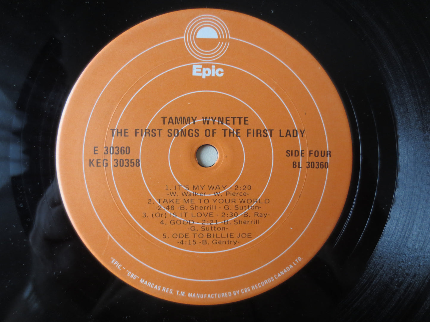 TAMMY WYNETTE, The FIRST Songs, Tammy Wynette Albums, Tammy Wynette Vinyl, Tammy Wynette Lp, Country Albums, 1973 Record