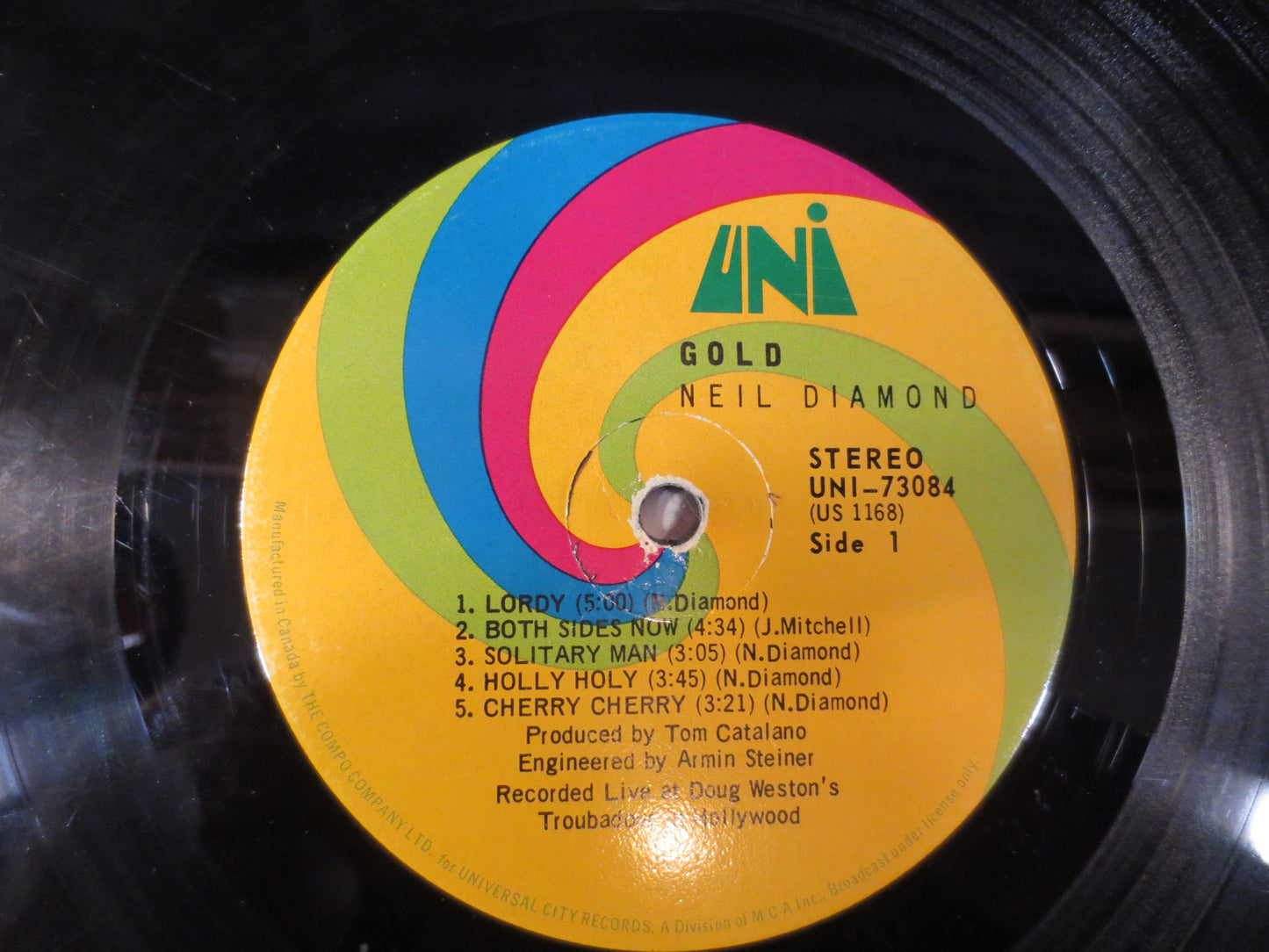 NEIL DIAMOND Record, Neil Diamond GOLD, Neil Diamond Album, Neil Diamond Vinyl, Vintage Vinyl, Records, Vinyl, 1970 Records