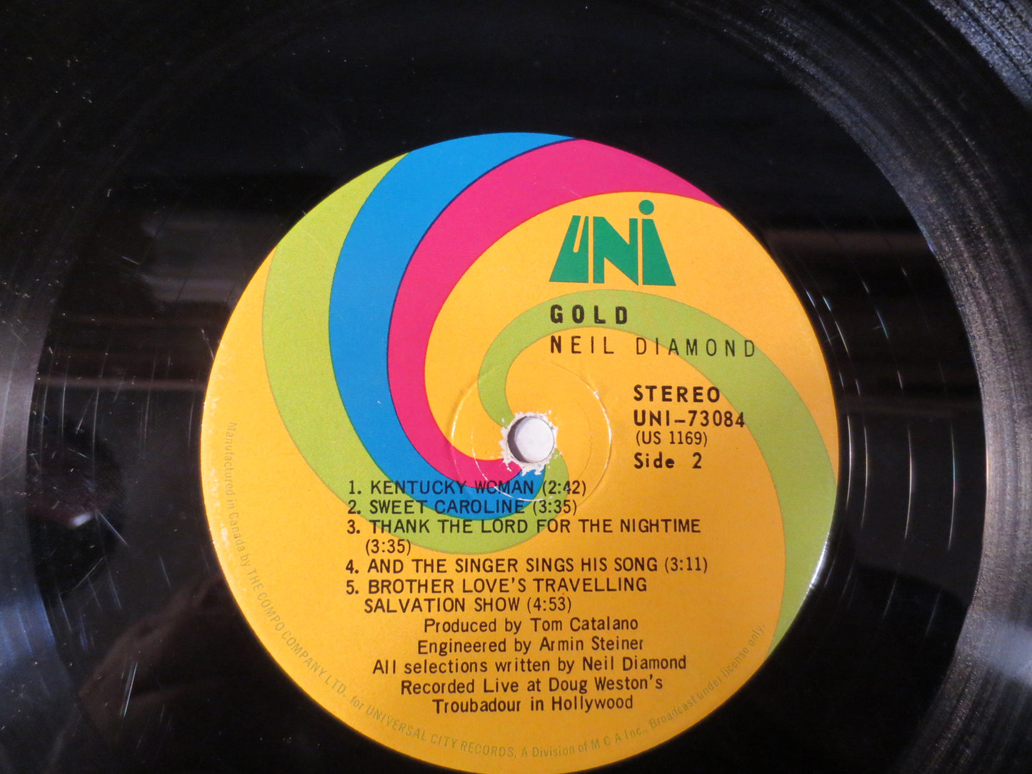 NEIL DIAMOND Record, Neil Diamond GOLD, Neil Diamond Album, Neil Diamond Vinyl, Vintage Vinyl, Records, Vinyl, 1970 Records