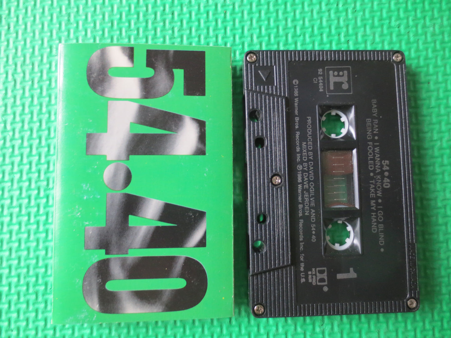 54-40, 54-40 DEBUT, 54-40 Tape, 54-40 Cassette, 54-40 Album, Tape Cassette, Rock Cassette, Cassette Music, 1986 Cassette