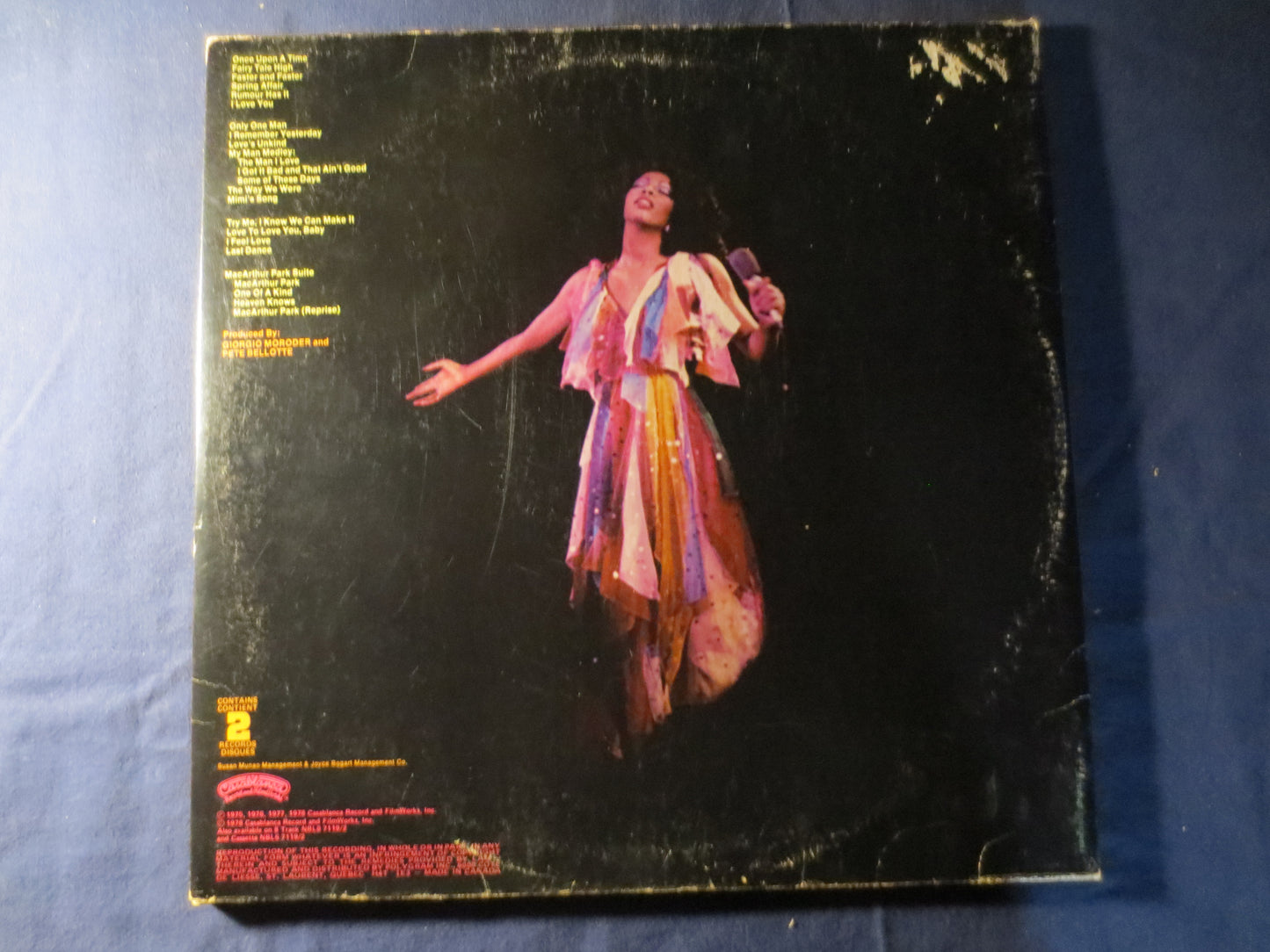 DONNA SUMMER, LIVE and More, Donna Summer Record, Donna Summer Album, Donna Summer Lp, Disco Records Pop Lp, 1977 Records