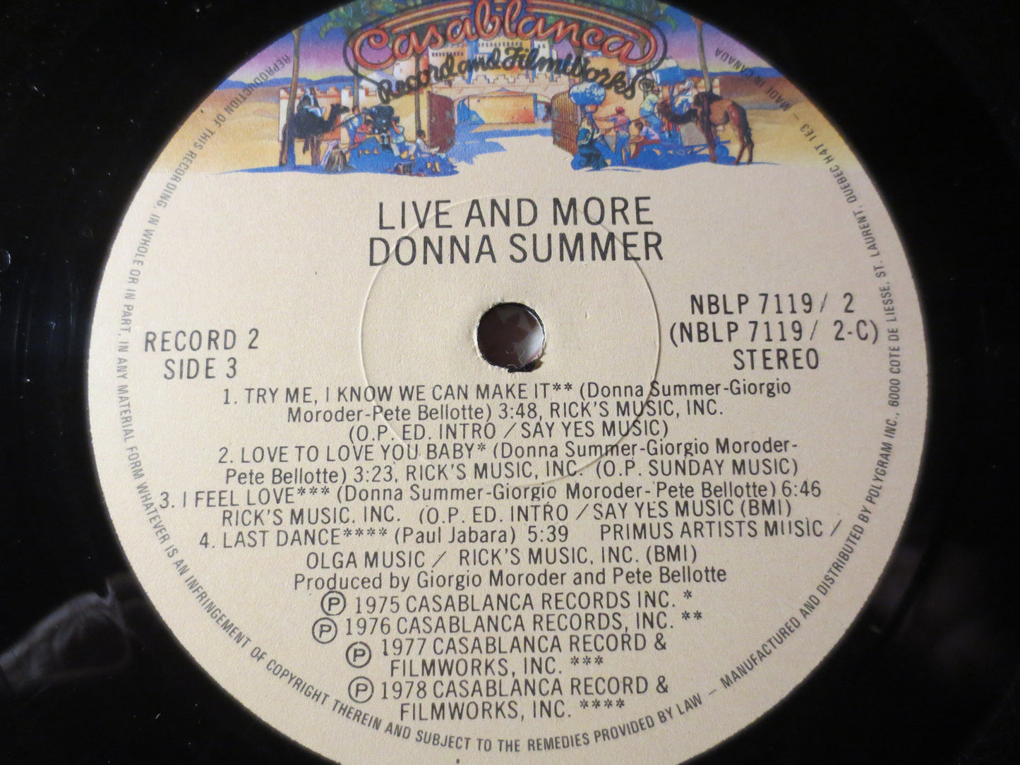 DONNA SUMMER, LIVE and More, Donna Summer Record, Donna Summer Album, Donna Summer Lp, Disco Records Pop Lp, 1977 Records