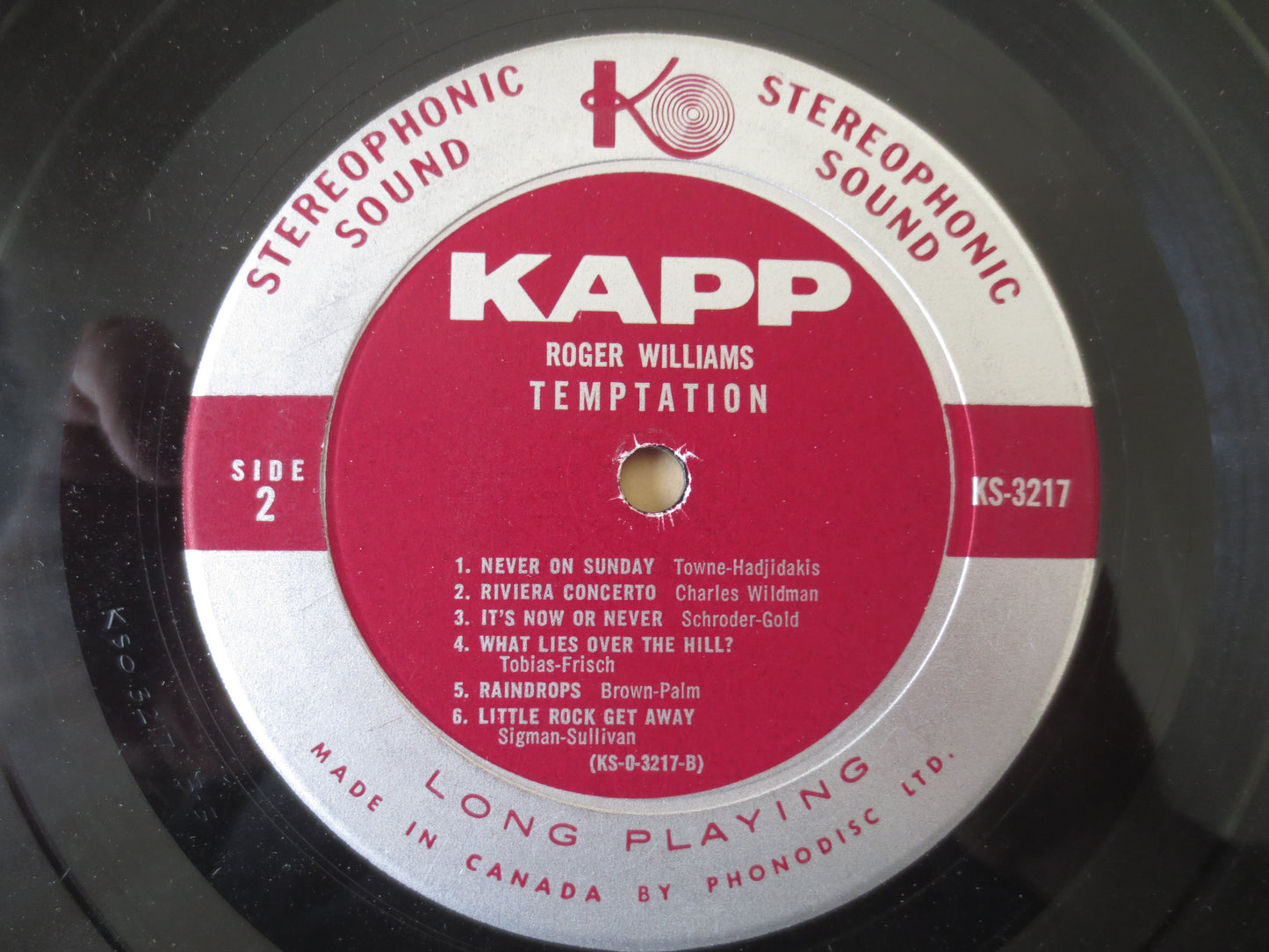 ROGER WILLIAMS, TEMPTATION, Roger William Albums, Roger Williams Music, Vintage Vinyl, Records, Vinyl Albums, 1960 Records