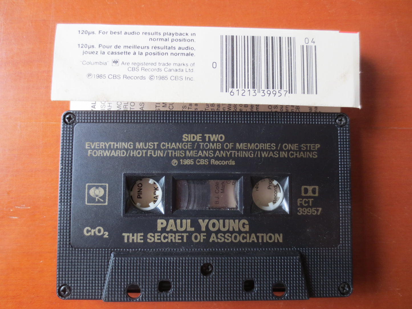 PAUL YOUNG, The SECRETS of Association, Paul Young Tape, Paul Young Album, Tape Cassette, Rock Cassette, Cassette Music