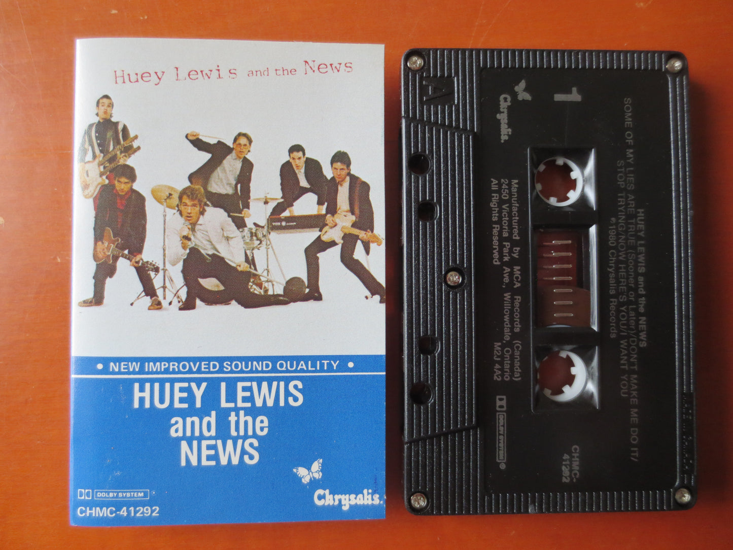 HUEY LEWIS and the NEWS, Classic Rock Tape, Classic Rock Album, Pop Music Tape, Tape Cassette, Jazz Cassette, Cassette Music