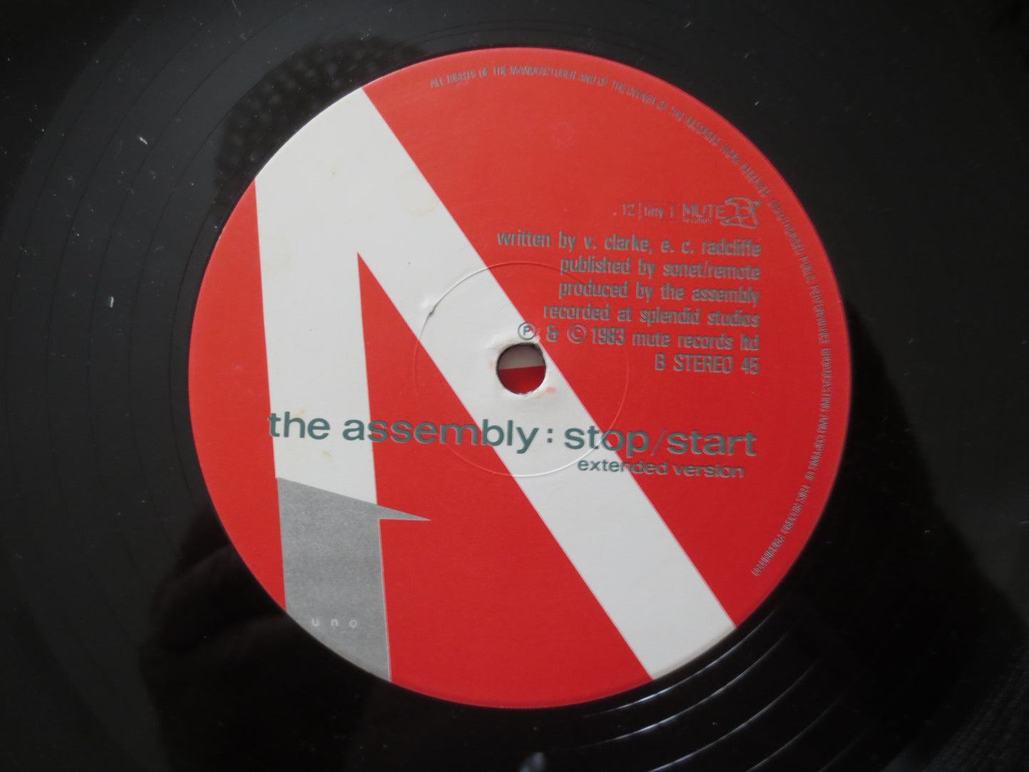 The ASSEMBLY, Never Never, The ASSEMBLY EP, Vintage Vinyl, Record Vinyl, Records, Pop Records, Vinyl Records, 1983 Records