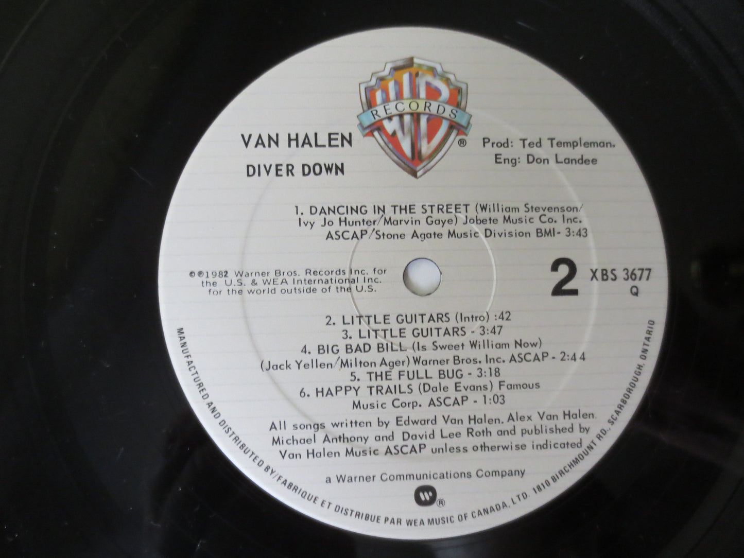 VAN HALEN, DIVER Down, Van Halen Records, Van Halen Vinyl, Van Halen Albums, Vinyl Album, lps, Vintage Vinyl, 1982 Albums