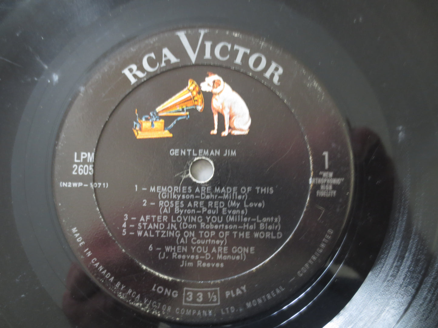 JIM REEVES, GENTLEMAN Jim, Vintage Vinyl, Jim Reeves Album, Jim Reeves Vinyl, Jim Reeves Lp, Jim Reeves Record, 1963 Record