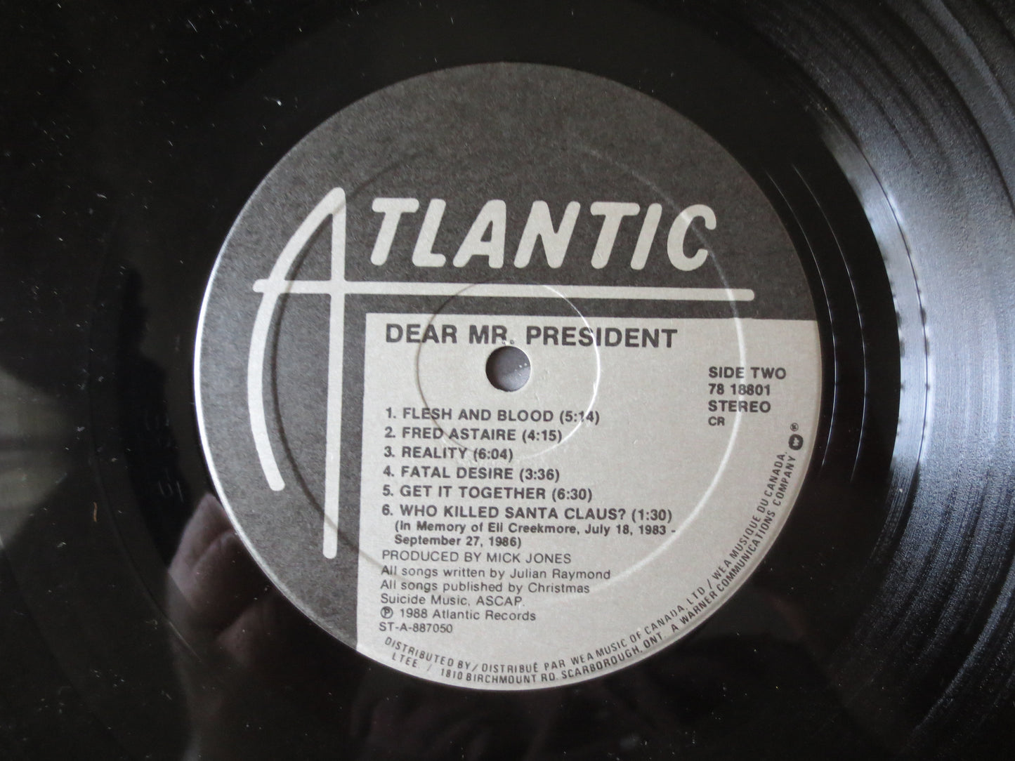 DEAR Mr PRESIDENT, Rock Records, lps, Vintage Vinyl, Record Vinyl, Record, Vinyl Record, Vinyl, Rock Record, 1988 Records