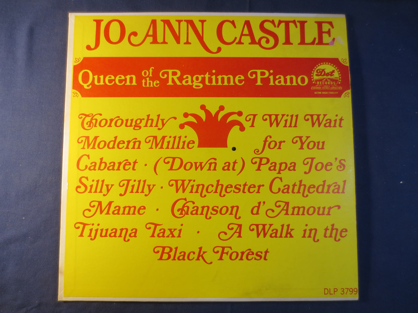JO ANN CASTLE, Queen of the Ragtime Piano, Honky Tonk Records, Ragtime Records, Vintage Vinyl, Records, Vinyl, 1967 Records