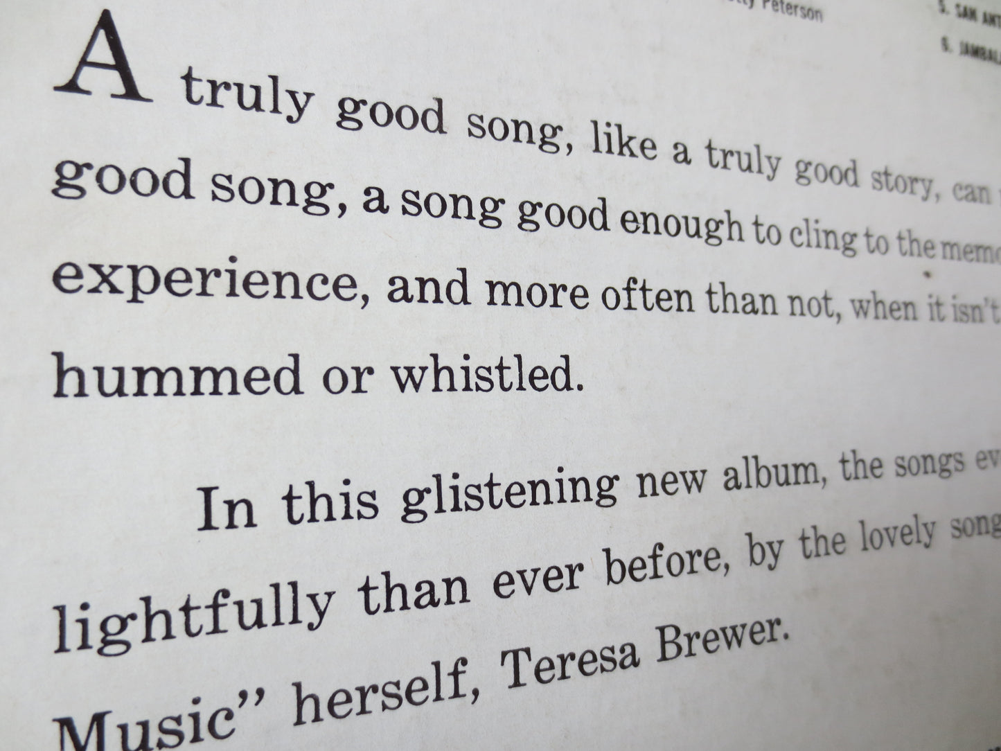 TERESA BREWER, SONGS Everybody Knows, Teresa Brewer Albums, Teresa Brewer Vinyl, Teresa Brewer Lp, Vinyl lps, 1961 Records