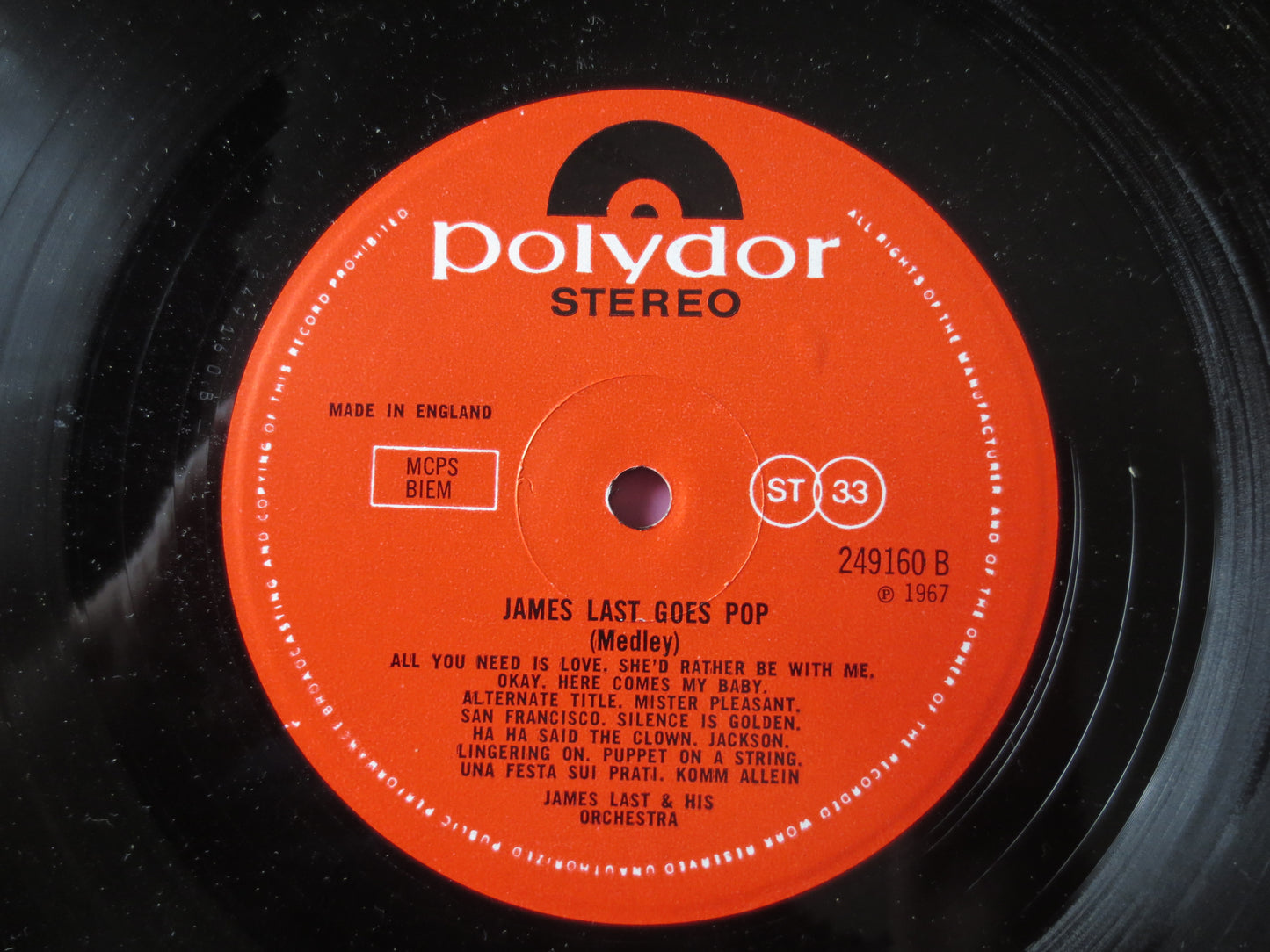 JAMES LAST, Goes POP, James Last Records, James Last Albums, Vintage Vinyl, James Last Vinyl, Vinyl Records, 1967 Records