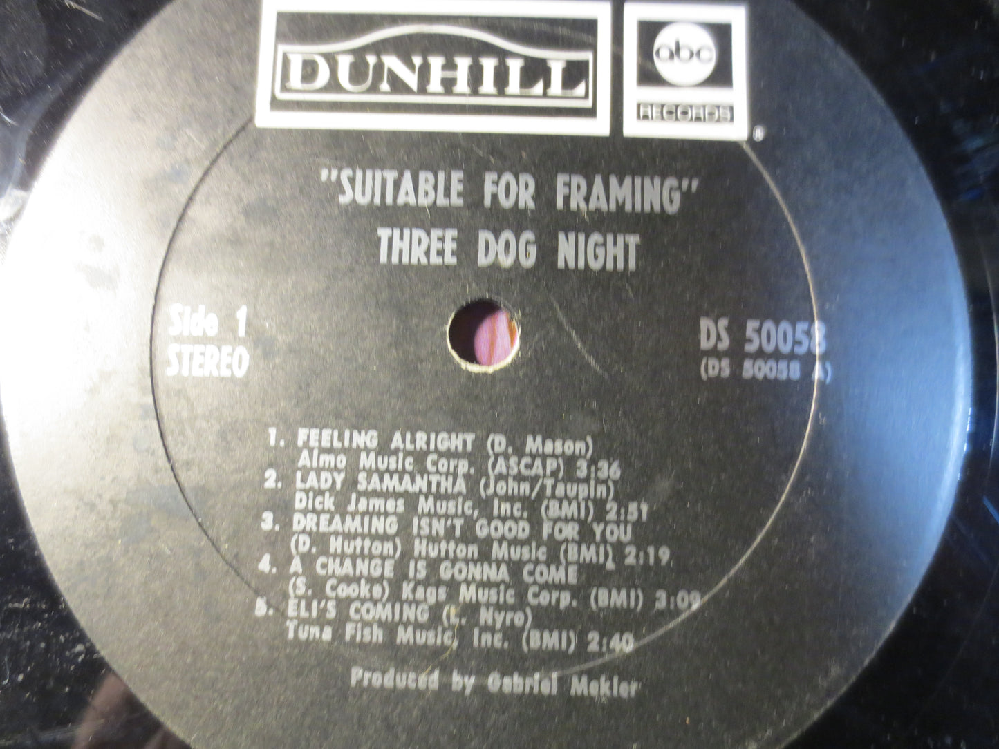 THREE DOG NIGHT, Suitable For Framing, Rock Record, Pop Record, Vintage Vinyl, Record Vinyl, Vinyl Record, Lp, 1969 Records
