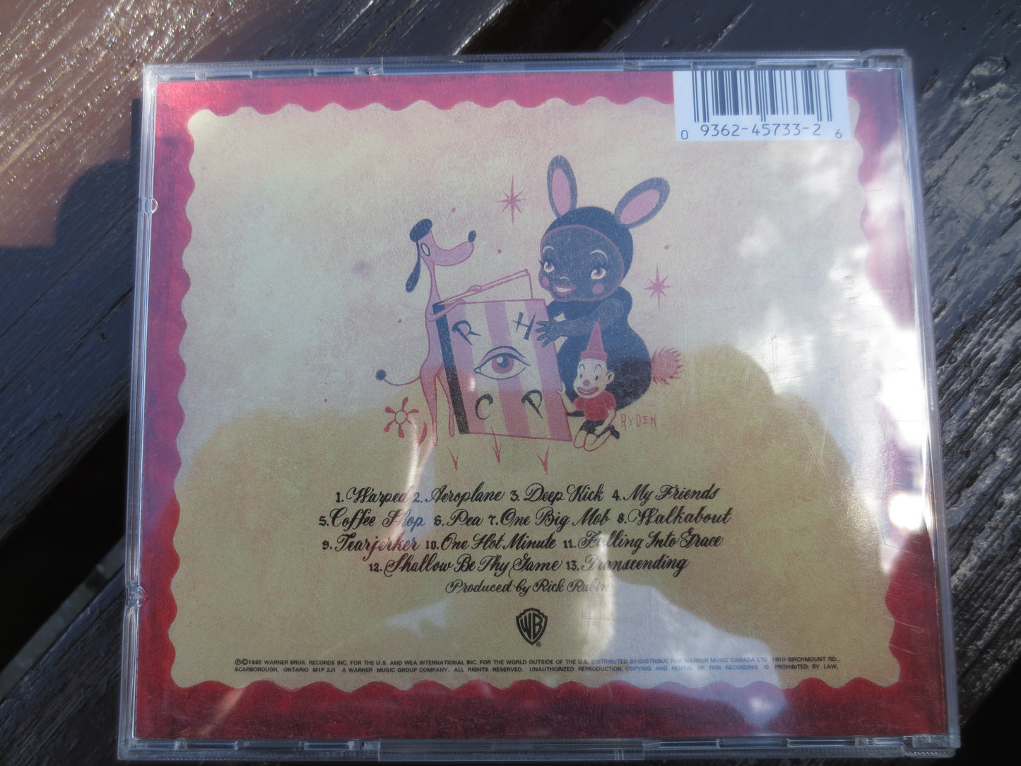 Red HOT, CHILE PEPPERS, One Hot Minute Cd, Chile Peppers Album, Rock Cd, Rock Music Cd, Vintage Rock Cd, 1995 Compact Discs