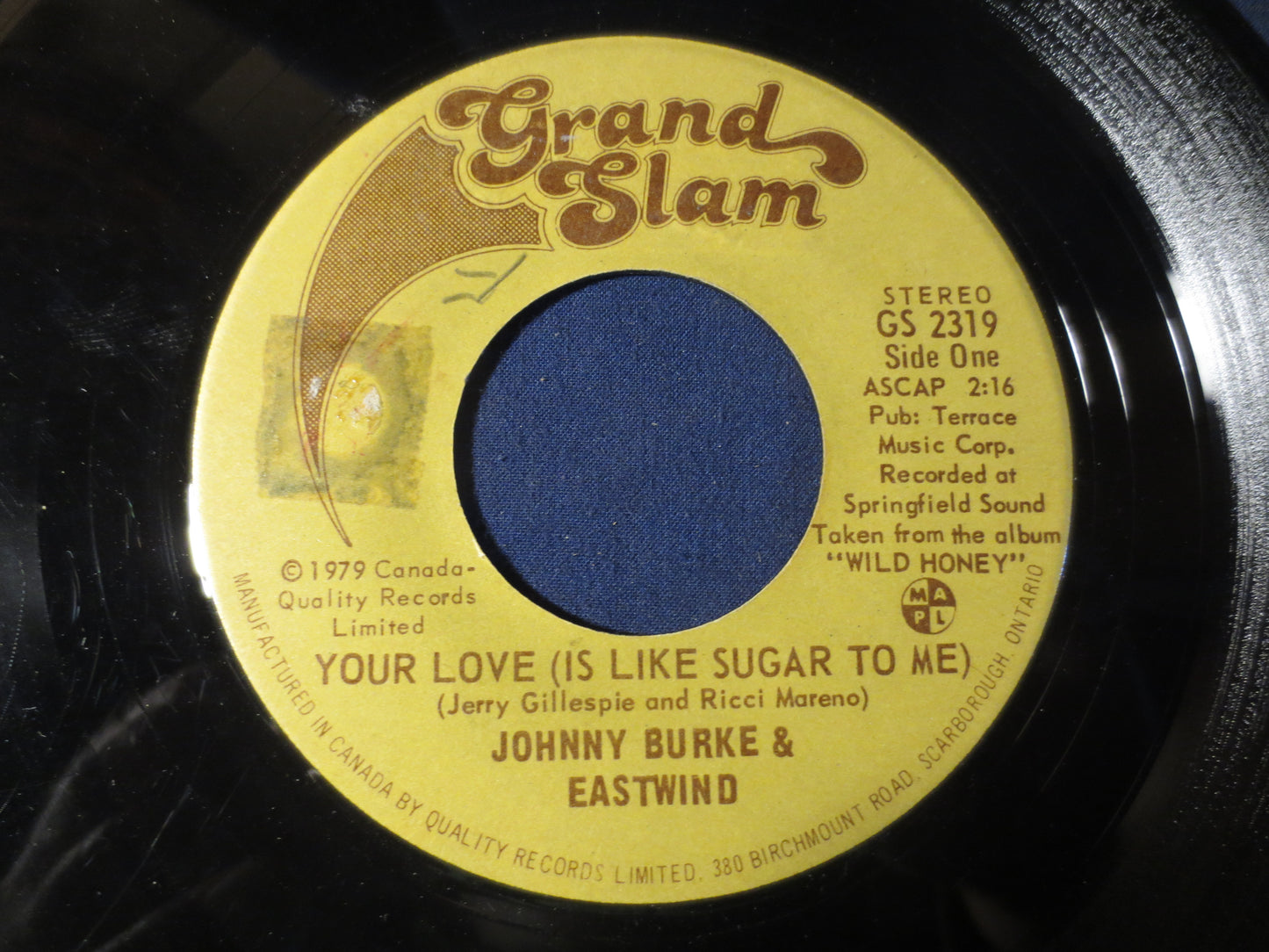 JOHNNY BURKE, and EASTWIND, It's My Face, Country Record, Country Vinyl, 45 Rpm Records, Vinyl Record, Vinyl, 1979 Records