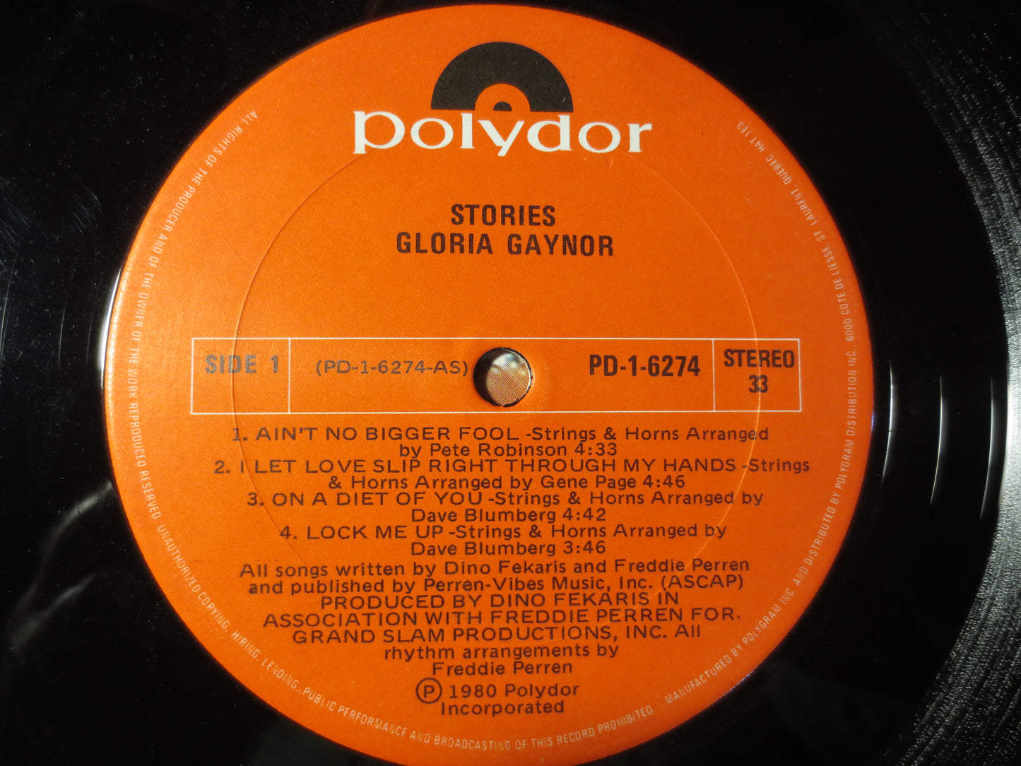 GLORIA GAYNOR Record, STORIES, Gloria Gaynor Albums, Gloria Gaynor Vinyl, Record, Disco Record, Vintage Vinyl, 1980 Records
