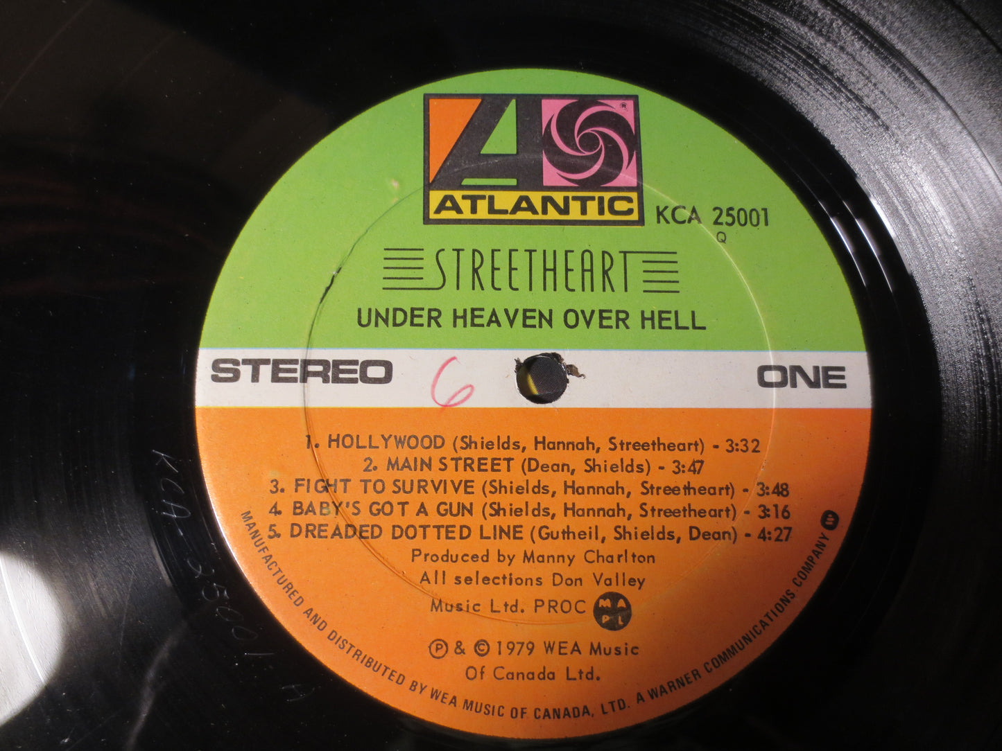 STREETHEART Record, Under HEAVEN Over HELL, Streetheart Album, Streetheart Vinyl, Streetheart Lp, Vintage Lp, 1979 Records