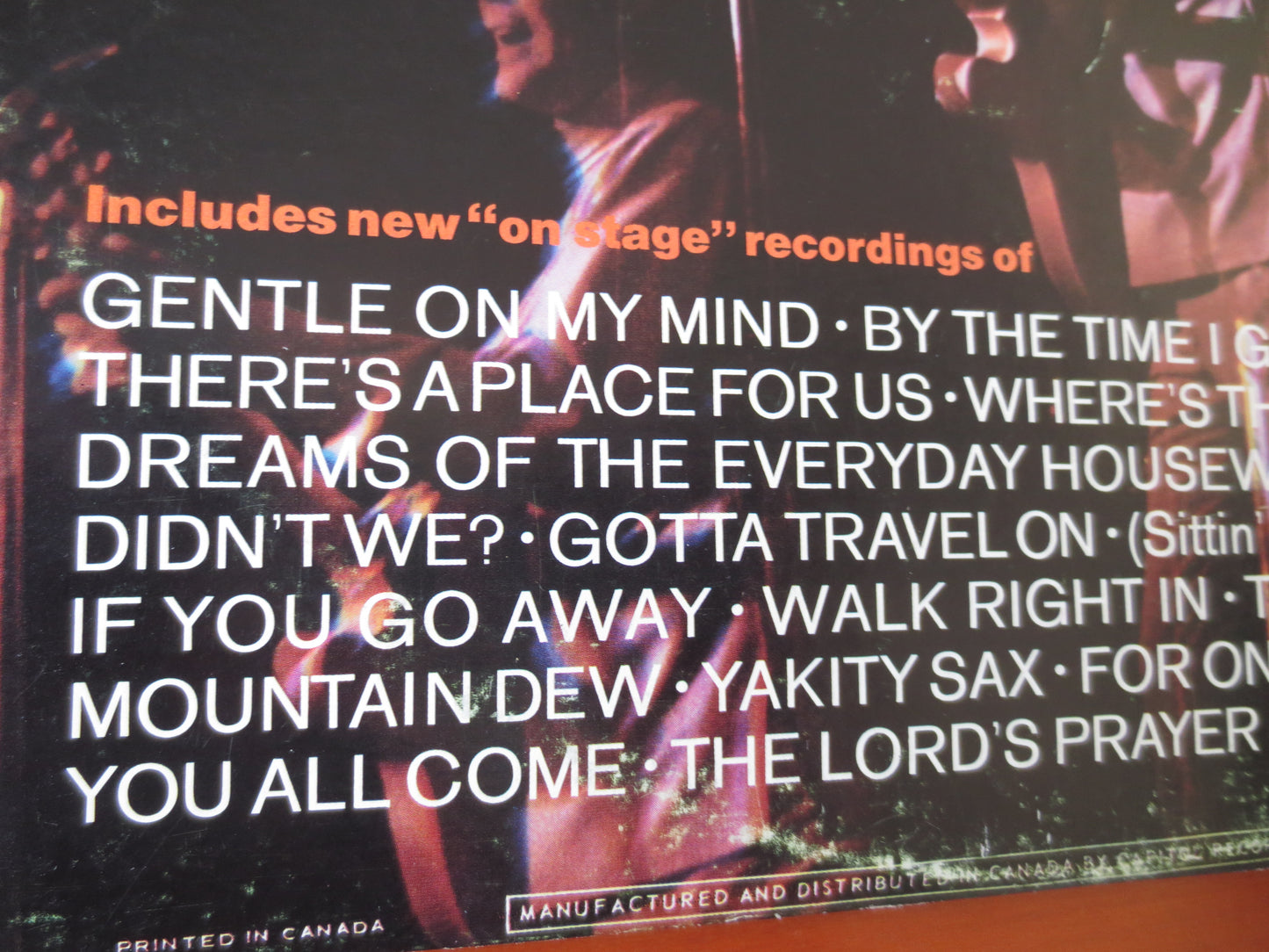 GLEN CAMPBELL, LIVE Double Album, Glen Campbell Vinyl, Glen Campbell Lp, Country Record, Vintage Vinyl, 1969 Records