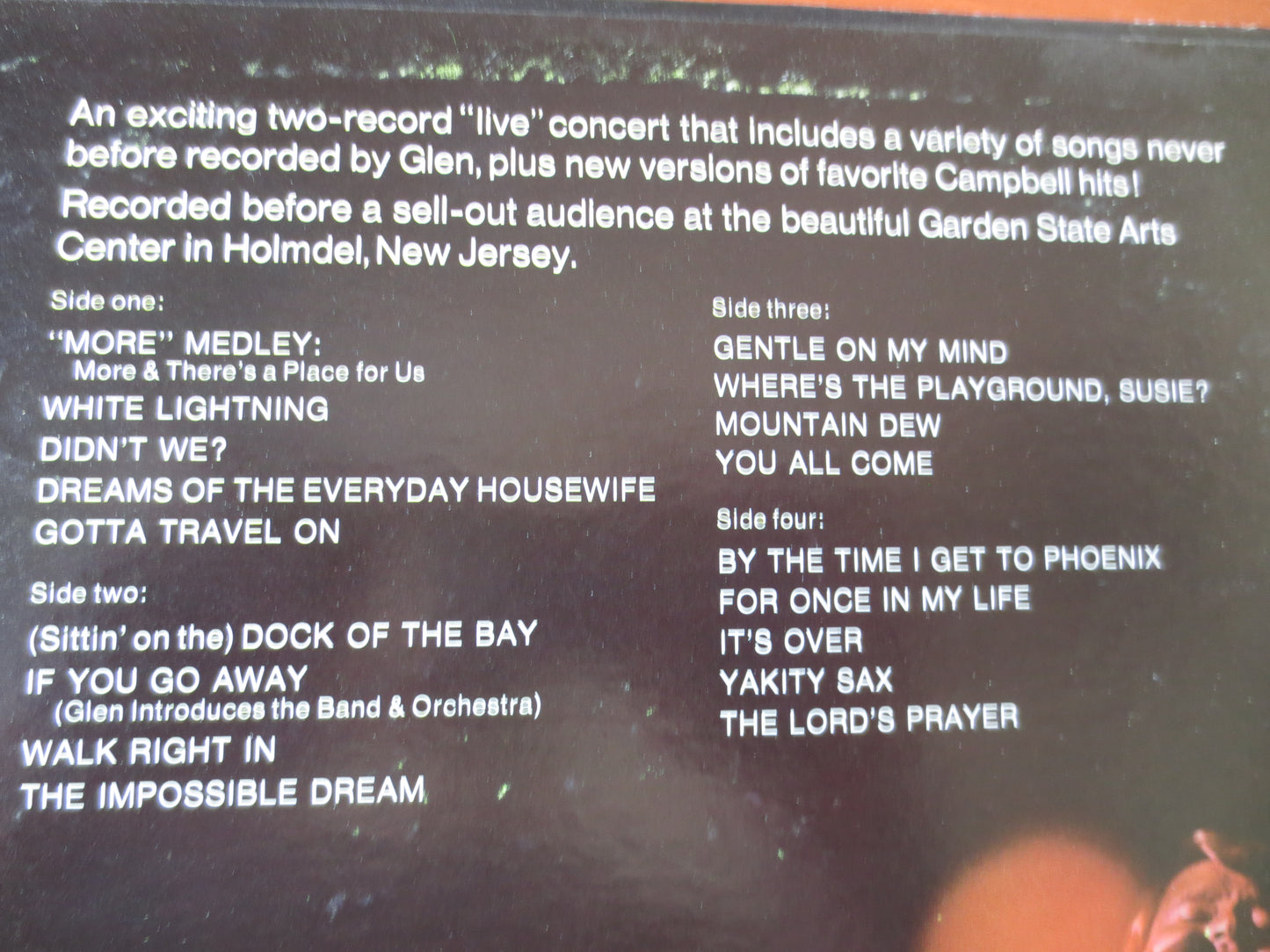GLEN CAMPBELL, LIVE Double Album, Glen Campbell Vinyl, Glen Campbell Lp, Country Record, Vintage Vinyl, 1969 Records