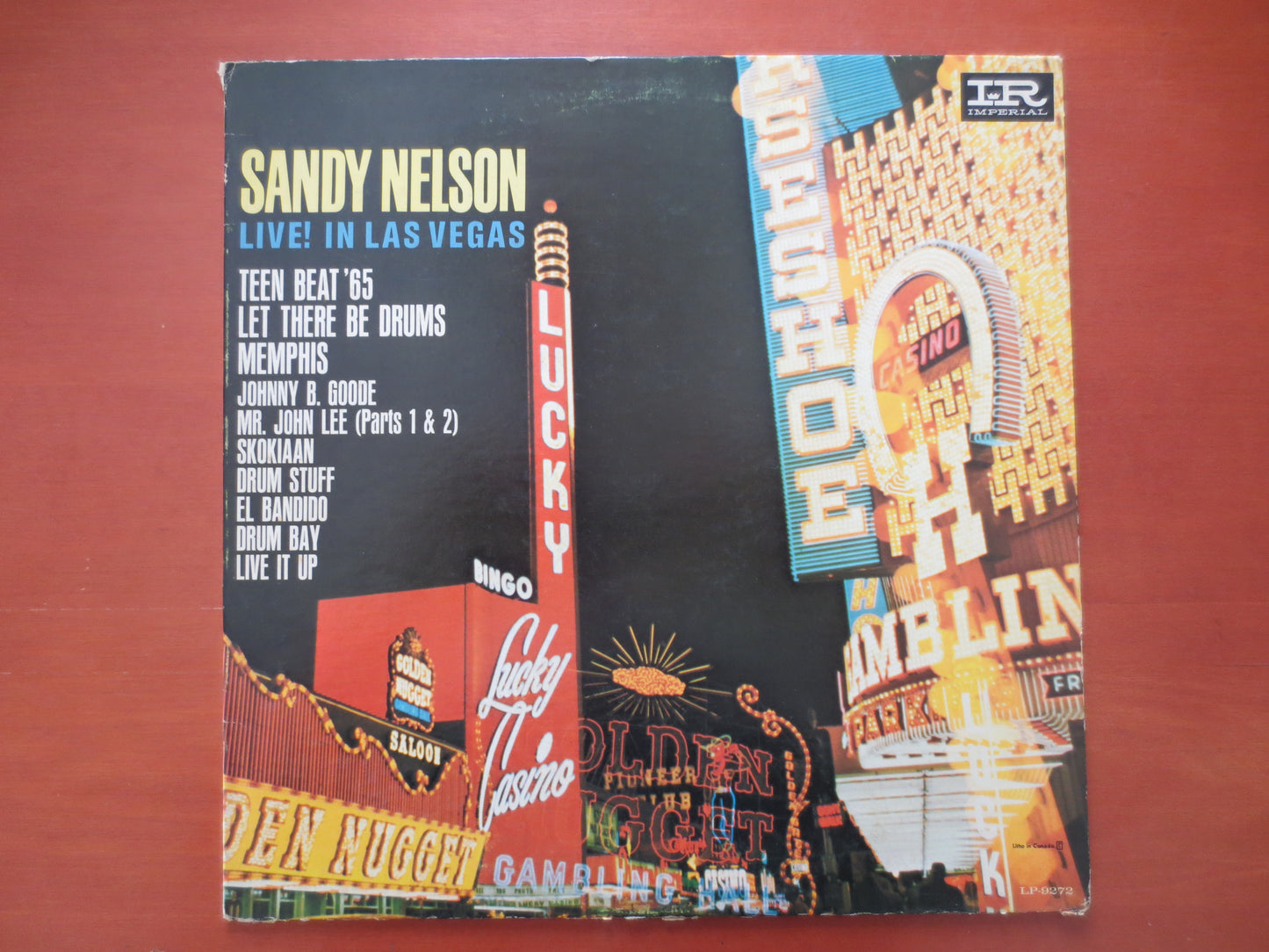SANDY NELSON, LIVE Records, Sandy Nelson Album, Sandy Nelson Vinyl, Sandy Nelson Lp, Vintage Vinyl, Vinyl Lp, 1964 Records